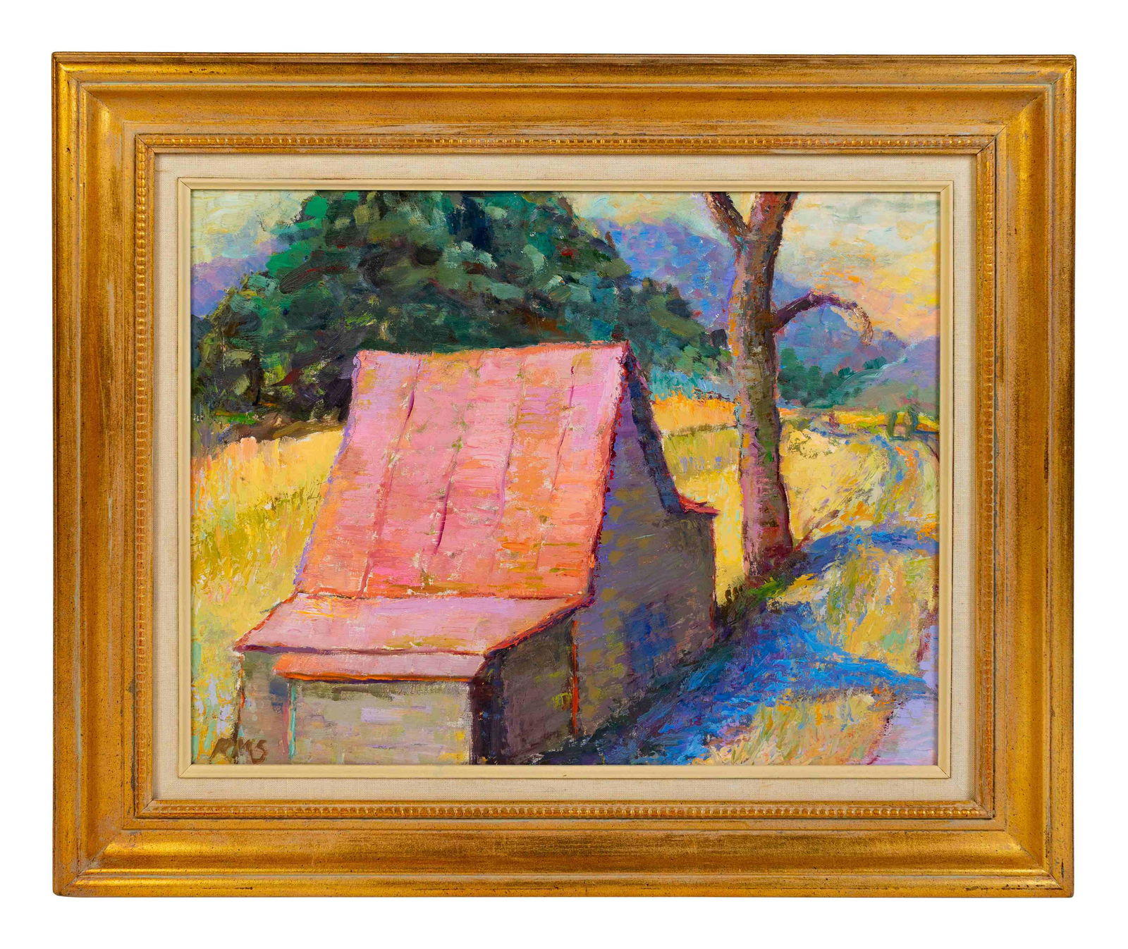 Artist Unknown Landscape with Barn (1 of 3)