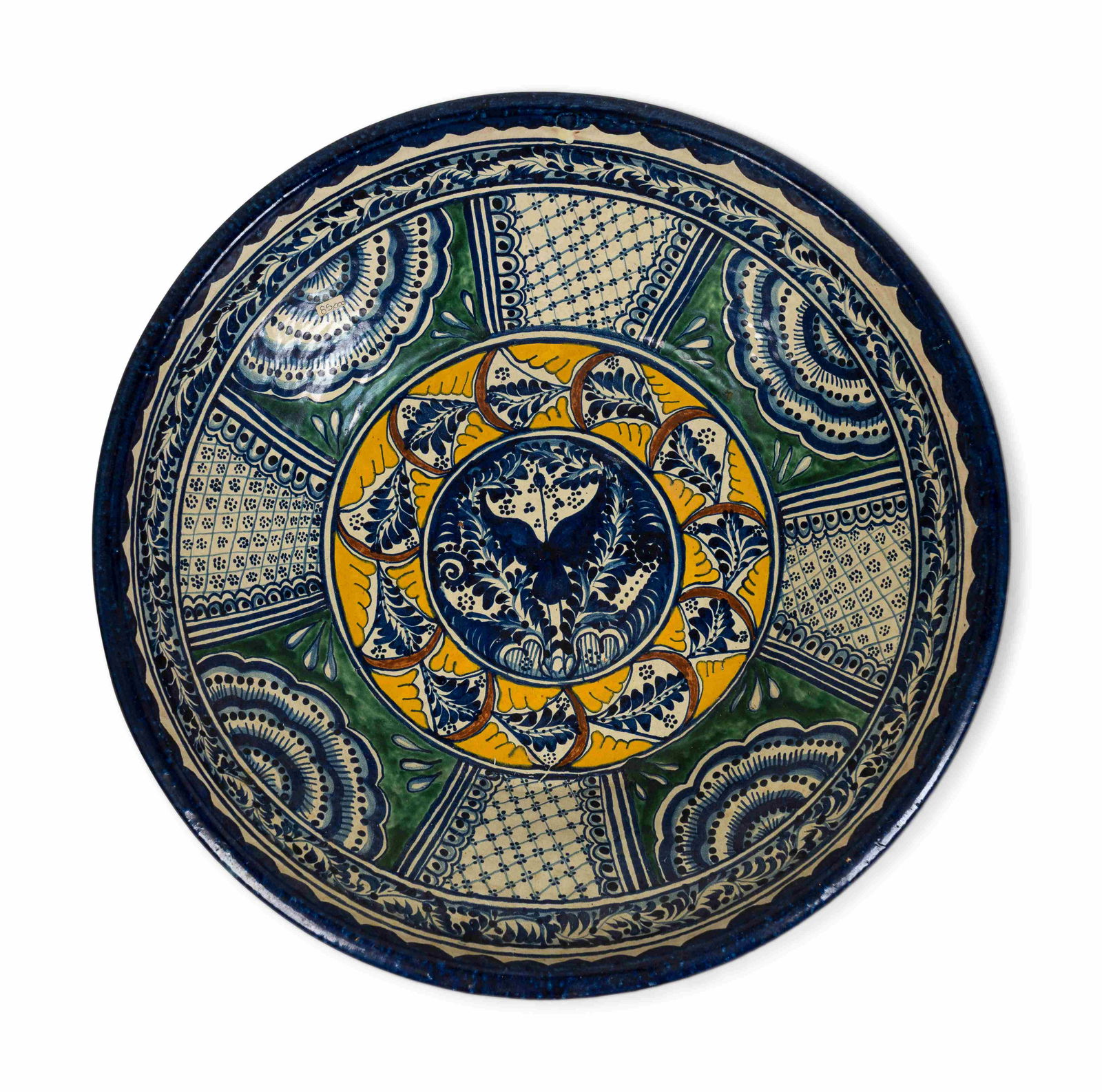 A Large Mexican Pottery Bowl (1 of 2)