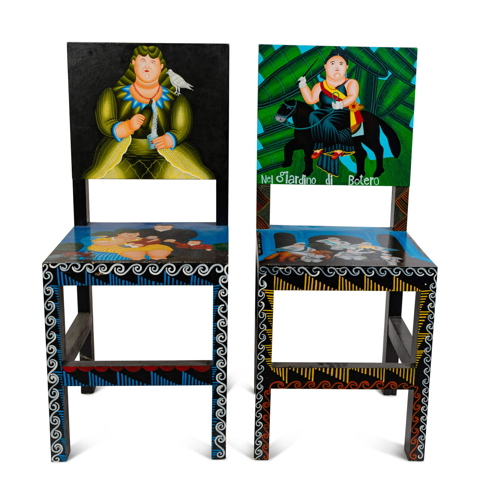 A Pair of Painted Side Chairs (1 of 8)