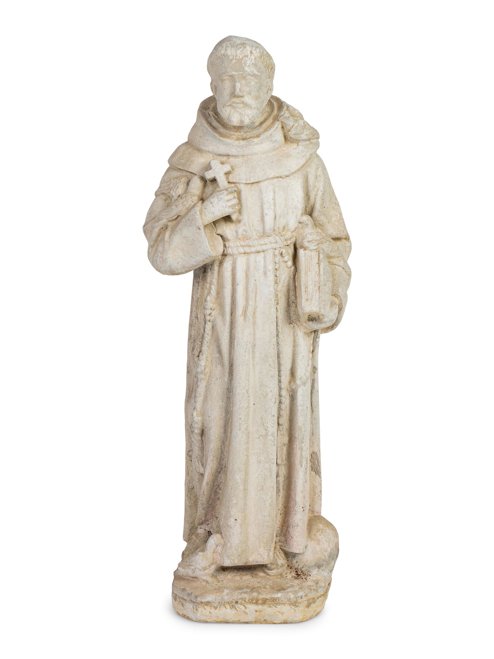A Cast Stone Garden Ornament of St. Francis Height 25 (1 of 3)