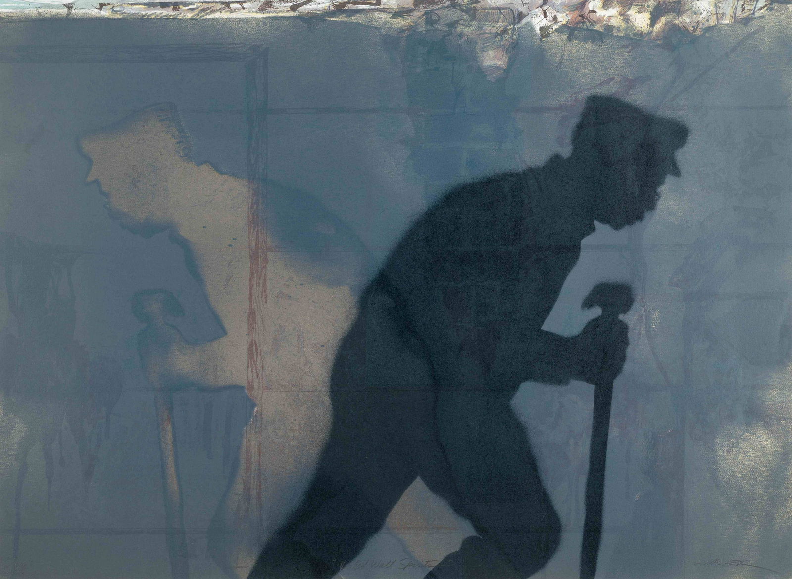 Larry Walker (American, b. 1935) Veiled Wall Spirits, (1 of 6)