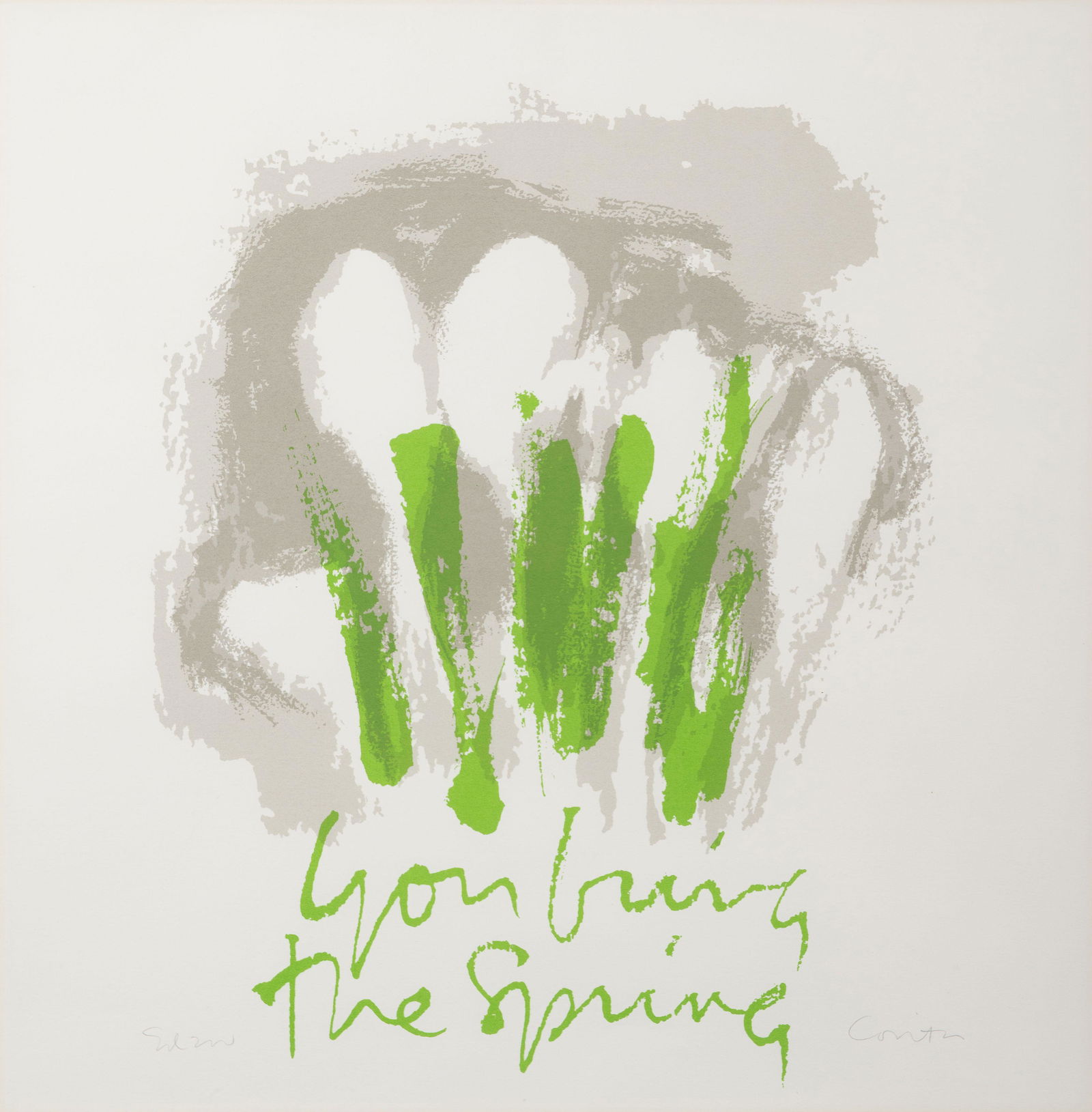 Corita Kent (American, 1918-1986) You Bring the Spring (1 of 6)