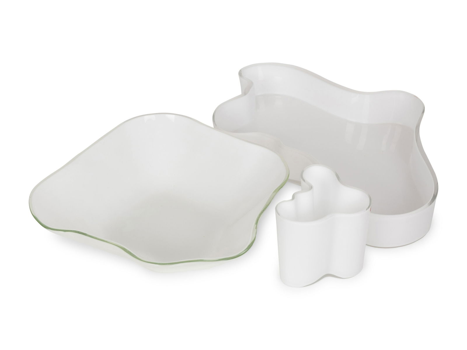 Alvar Aalto (Finnish, 1898-1976) Three Vases, c. 1980s (1 of 7)