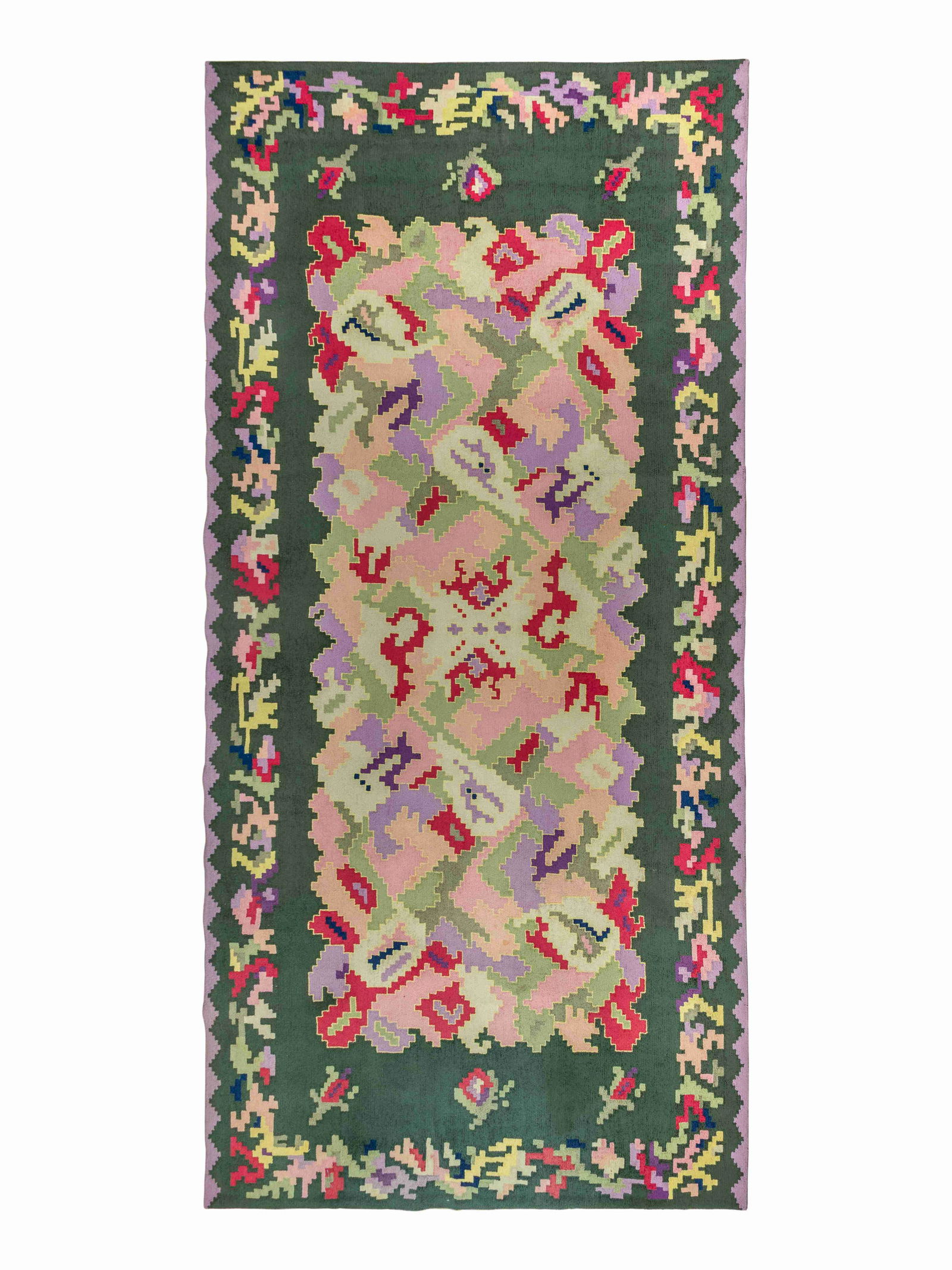 Edward Fields American, Mid 20th Century Pile Rug, c.: Edward Fields American, Mid 20th Century Pile Rug, c. 1980s wool ink-stamped 'EDWARD FIELDS INC.' with copyright to back 19 feet 10 inches x 10 feet. Property from a Private Collection, Chicago, Illin