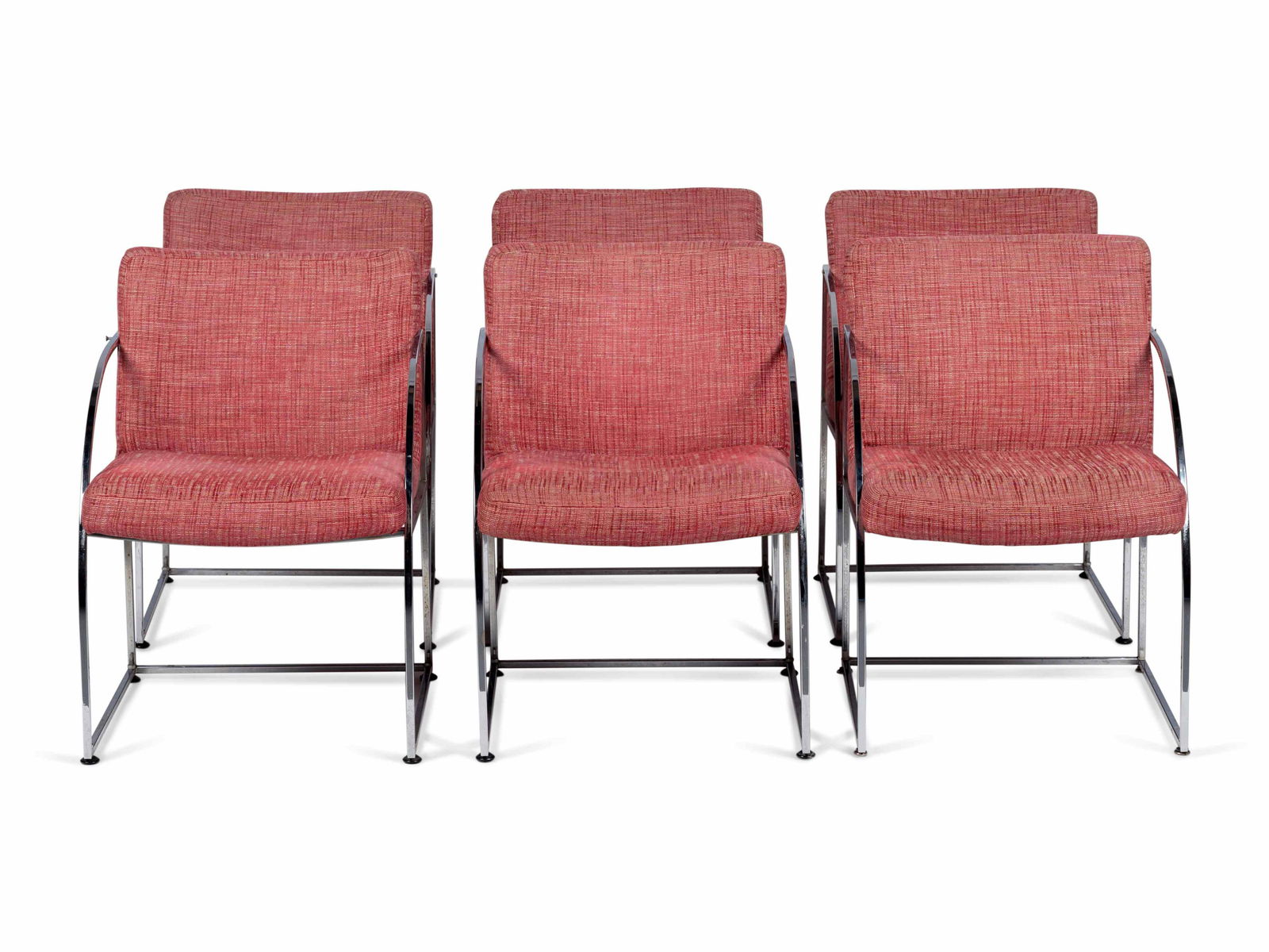 Milo Baughman (American, 1923-2003) Set of Six Dining (1 of 4)