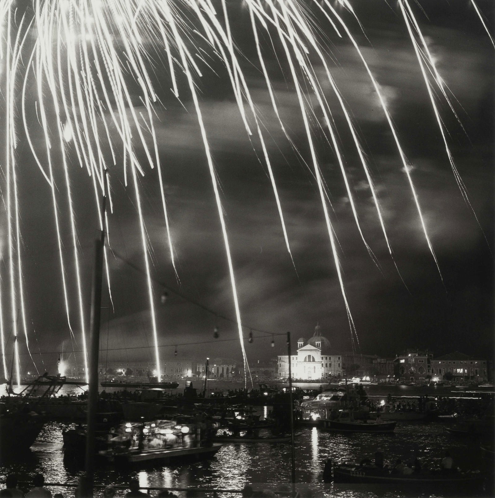 Bruce Cratsley (American, 1944-1998) Venice Fireworks,: Bruce Cratsley (American, 1944-1998) Venice Fireworks, 1982 gelatin silver print 18 1/4 x 18 inches. Property from The Western Union Company