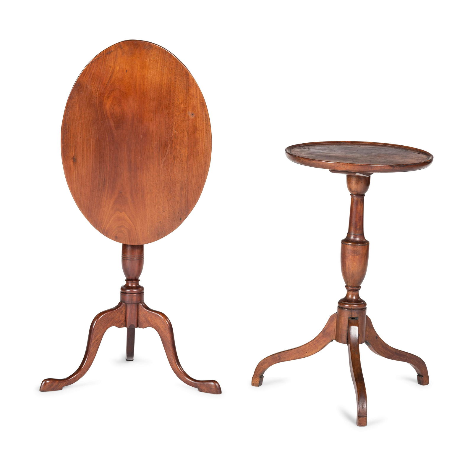 Two Federal Cherrywood Candlestands (1 of 3)