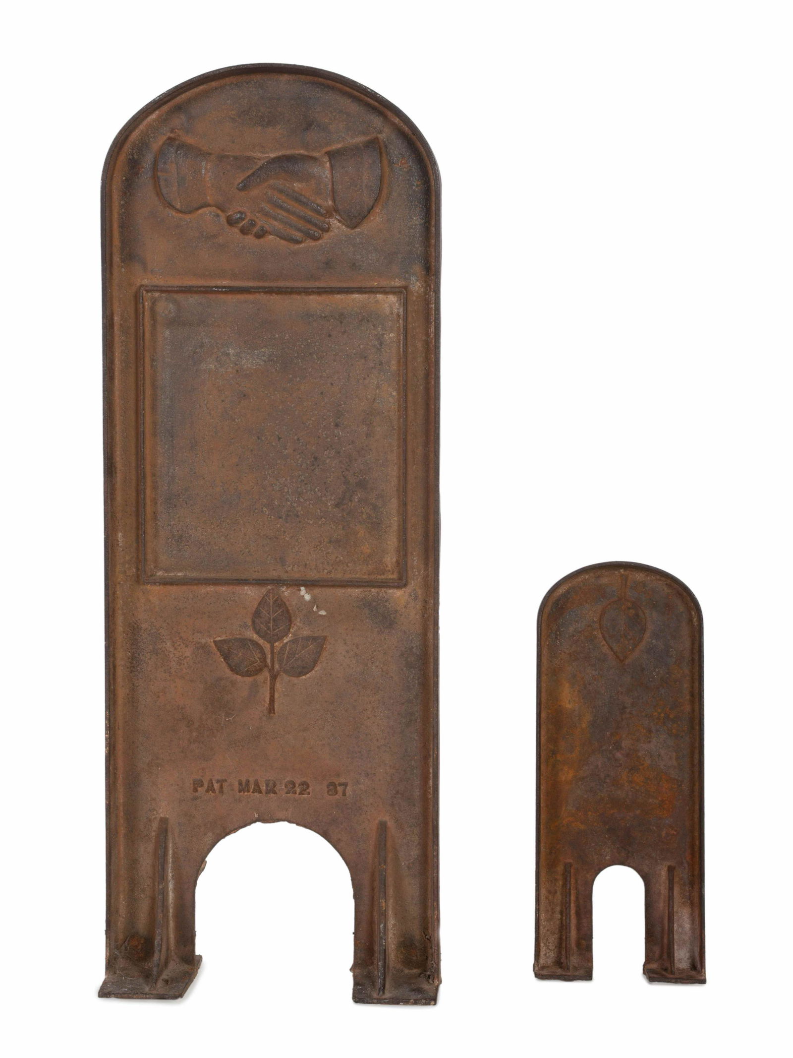 Two Masonic Themed Cast Iron Panels (1 of 2)