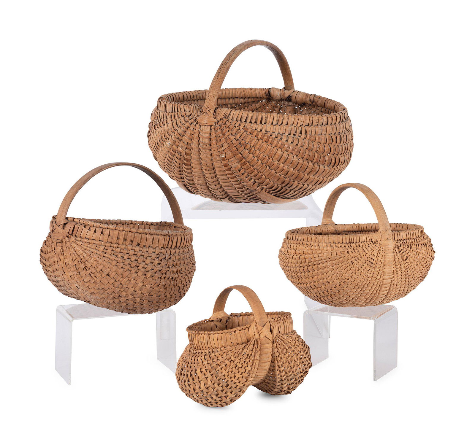 Four Woven Buttocks Baskets (1 of 2)