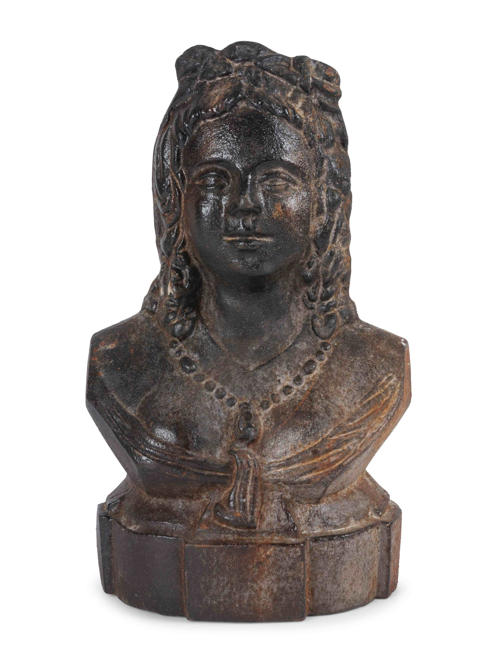 A Cast Iron Maiden-Form Door Stop: A Cast Iron Maiden-Form Door Stop Height 11 inches. Property from the Collection of Dr. James Dawson, Manchester, Kentucky