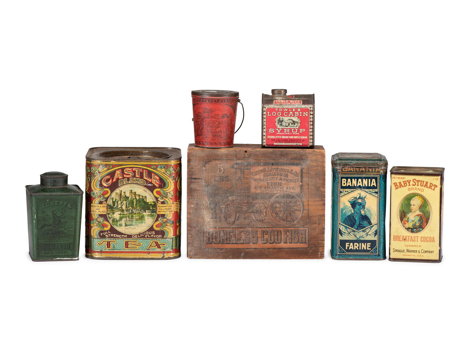 Seven Advertising Tins and Box (1 of 8)