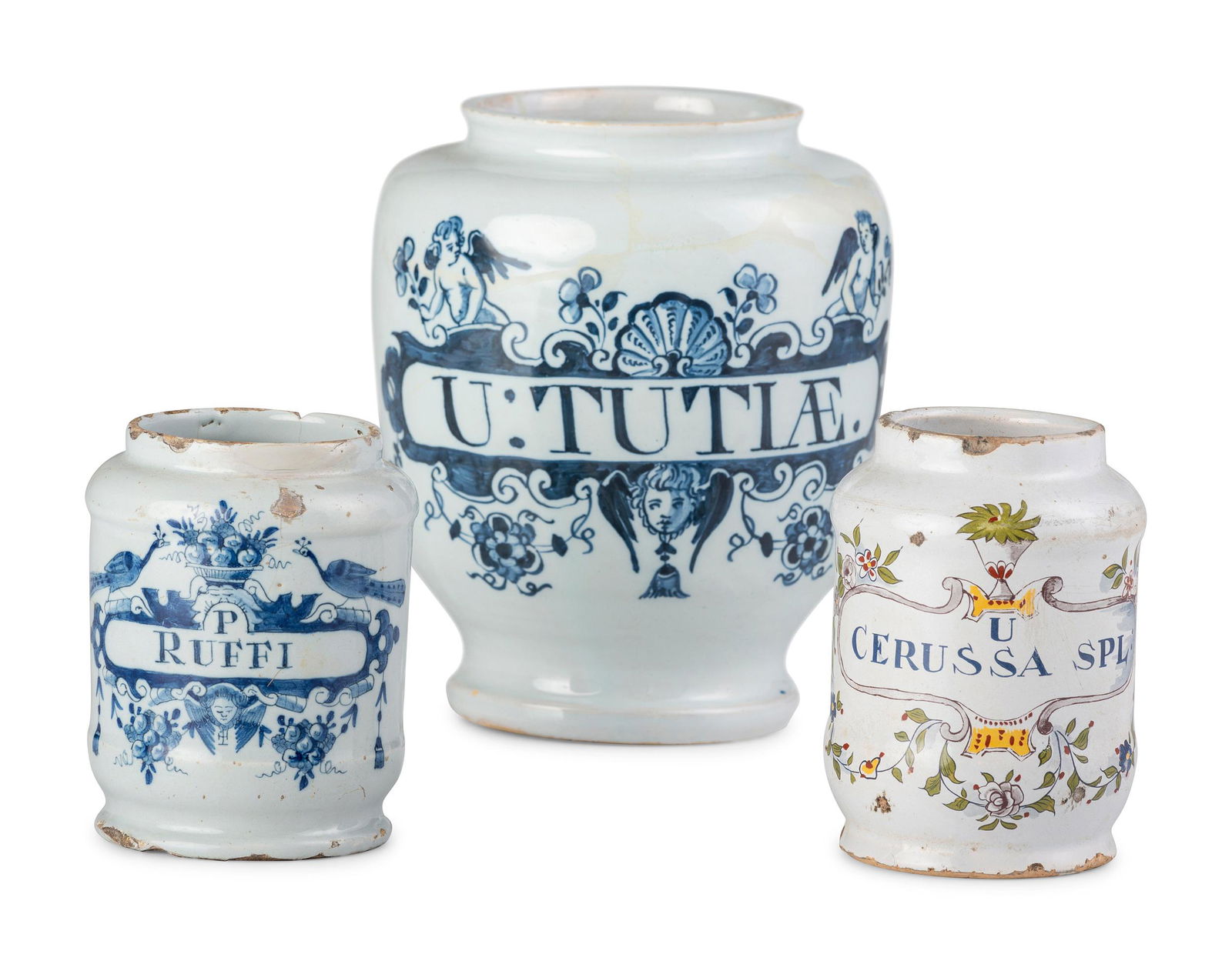 Three Delft Apothecary Jars (1 of 3)