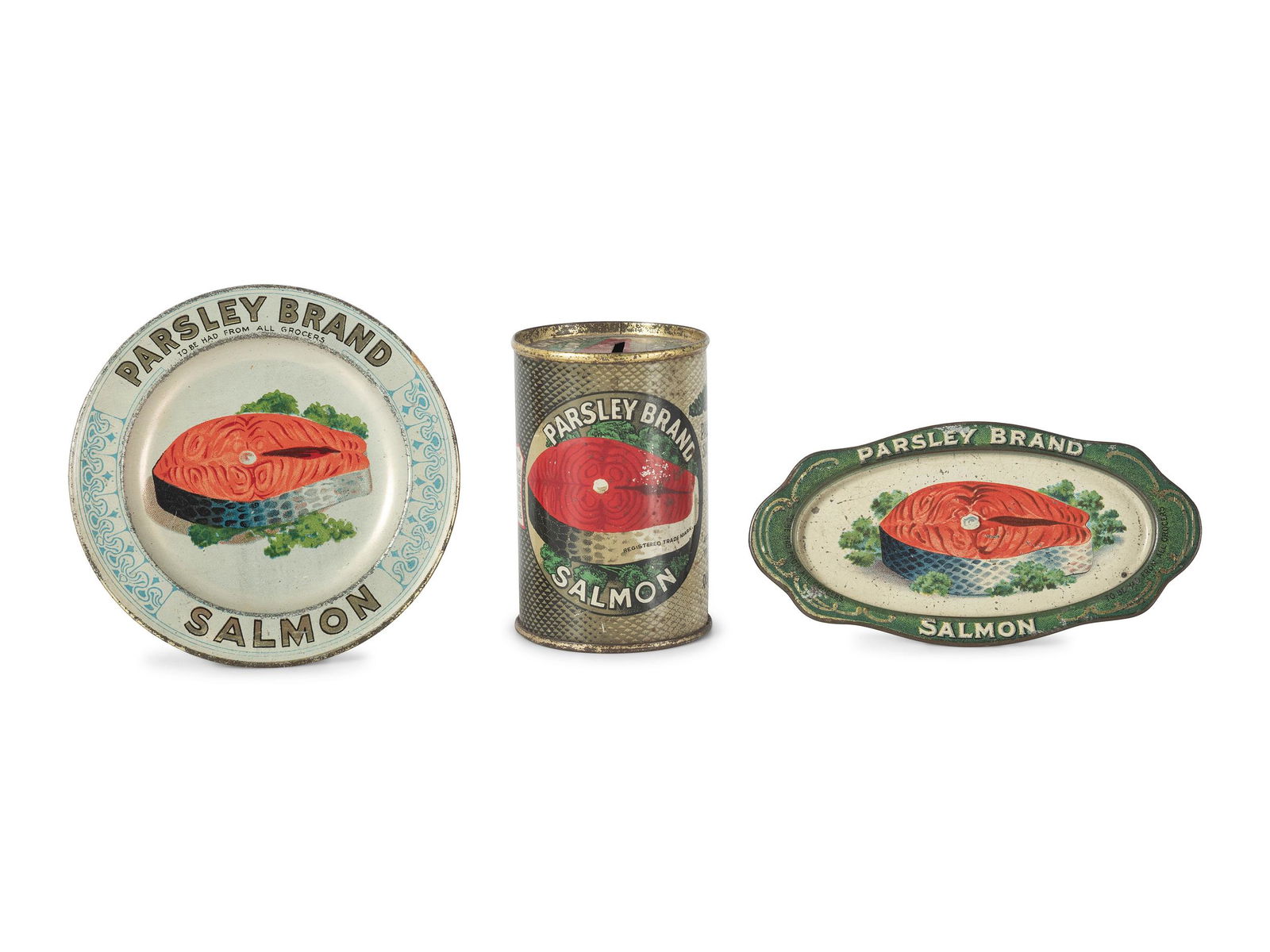 Three Parsley Brand Salmon Advertising Pieces (1 of 6)