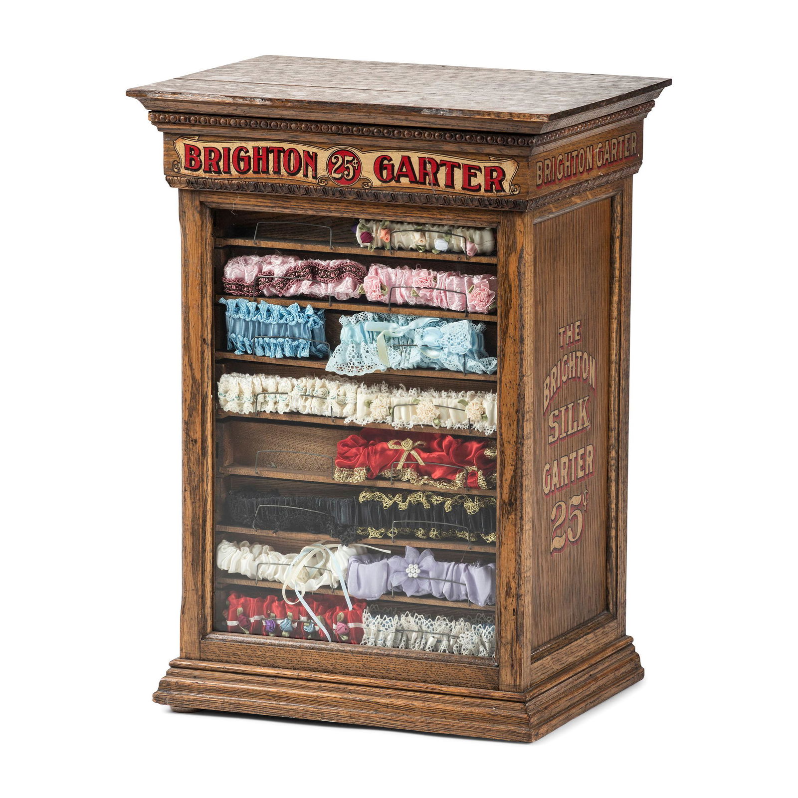 A Brighton Silk Garter Advertising Store Display Case (1 of 4)
