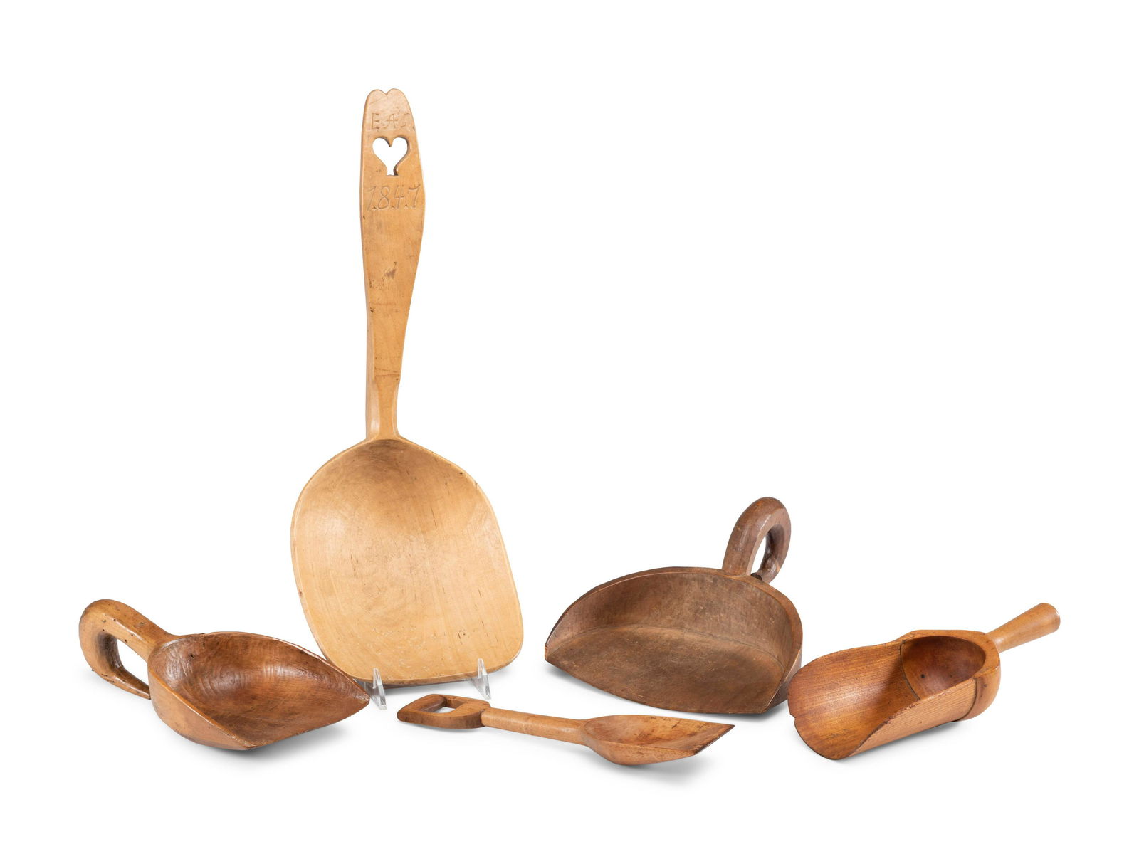 Five Wood Grain Scoops (1 of 2)