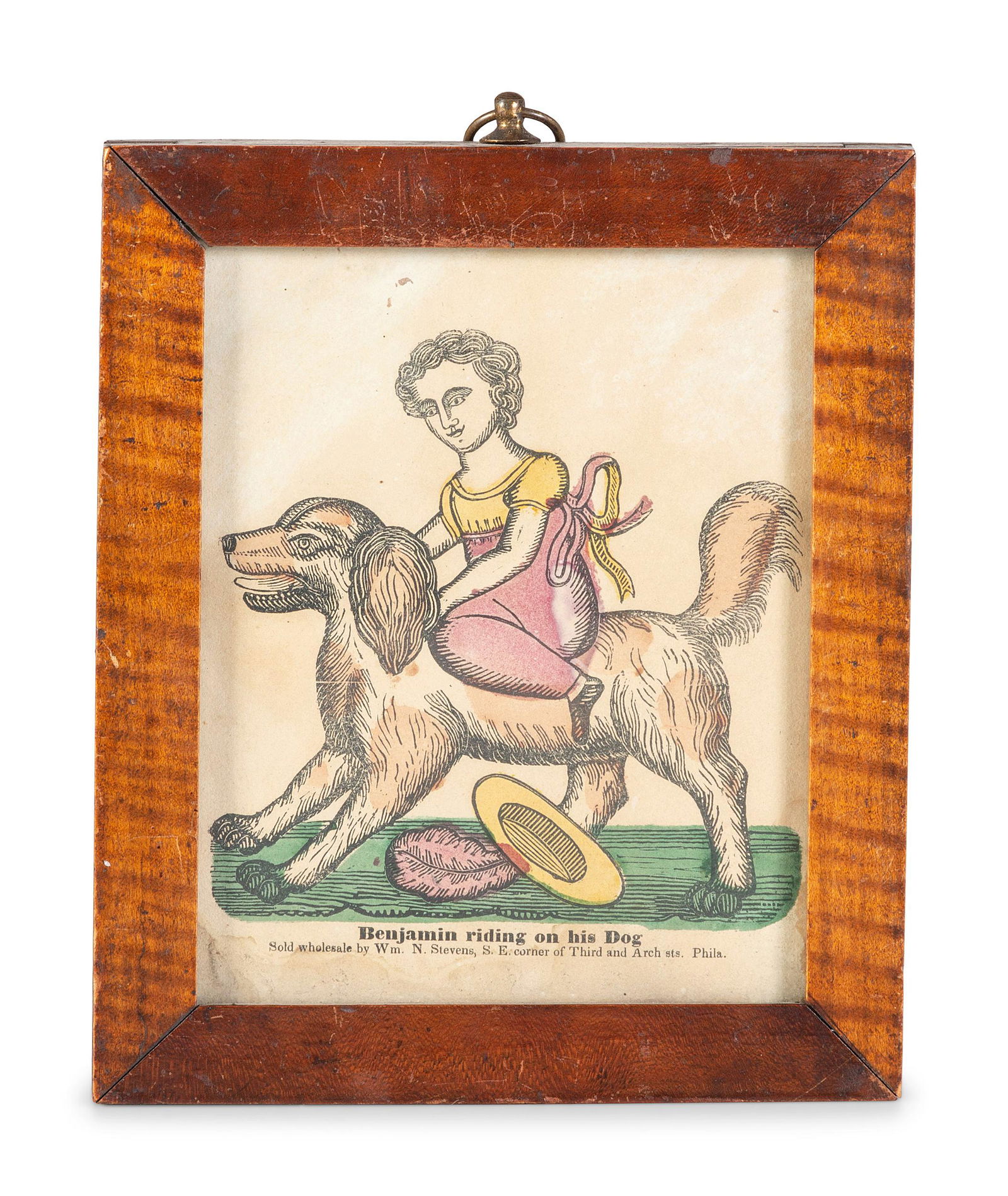 An American Hand-Colored Engraving of Benjamin Riding (1 of 7)