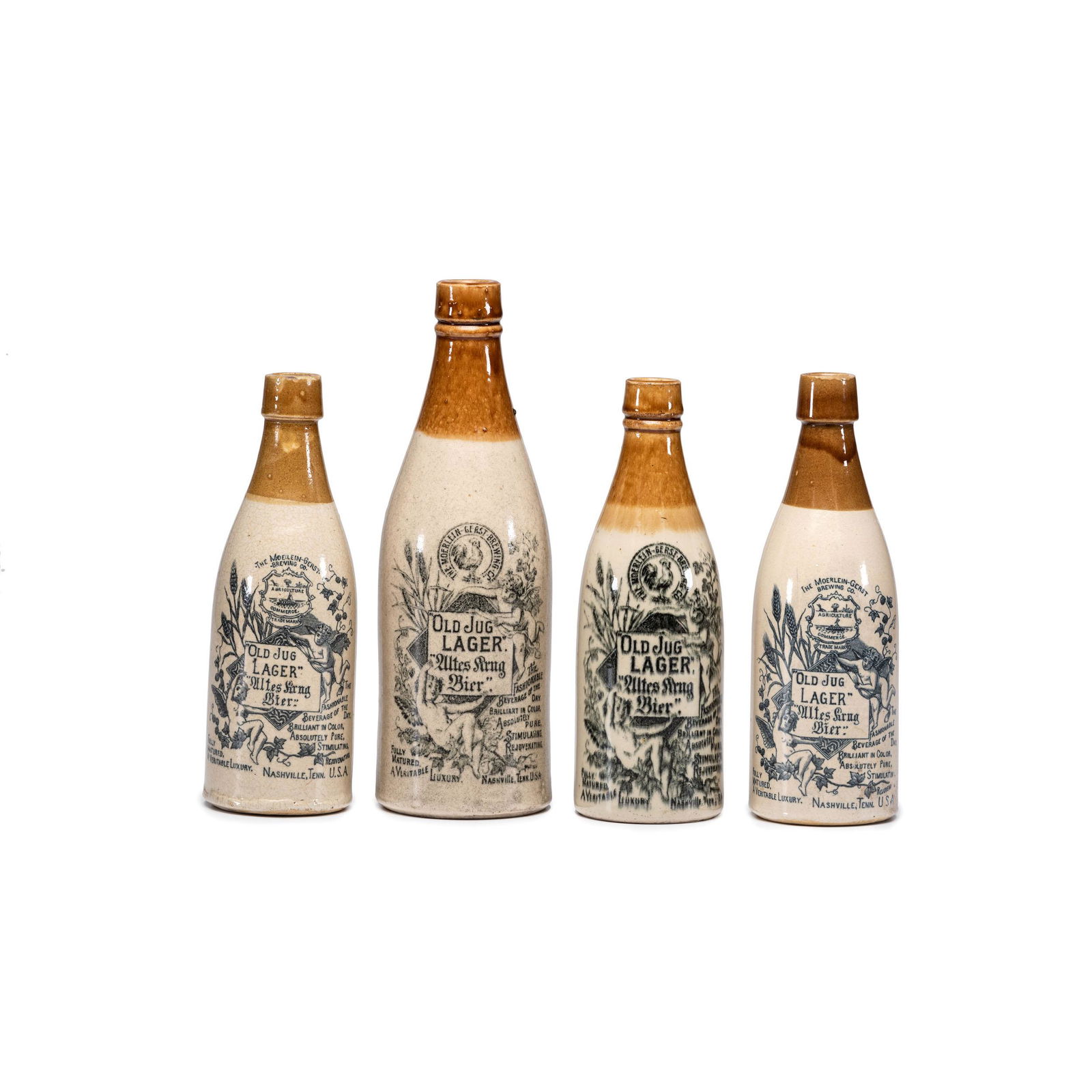Four Moerlein-Gerst Brewing Co. Stoneware Bottles (1 of 2)