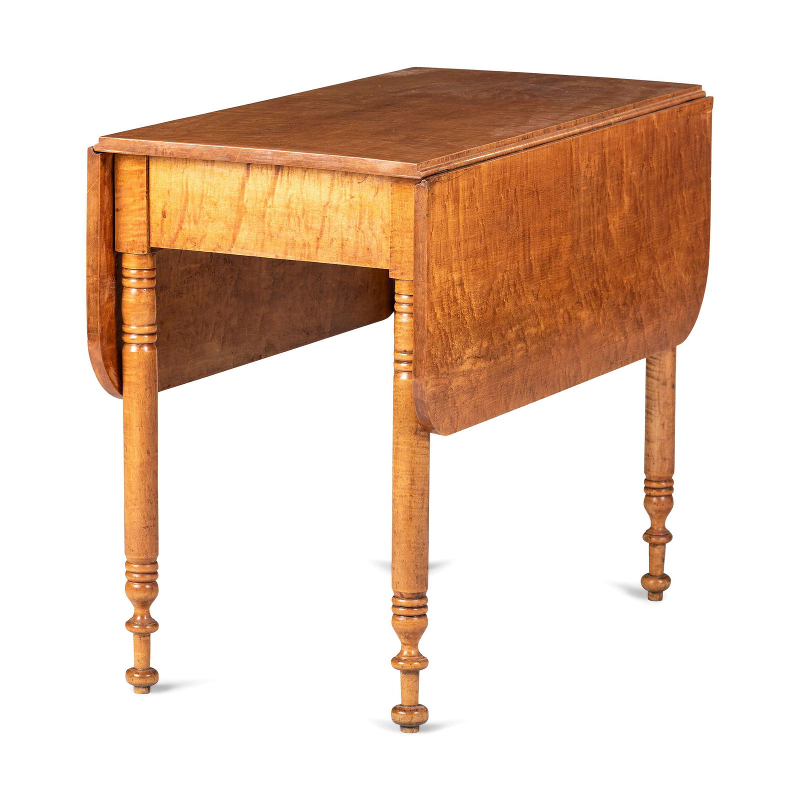 A Tiger Maple Drop Leaf Table (1 of 3)