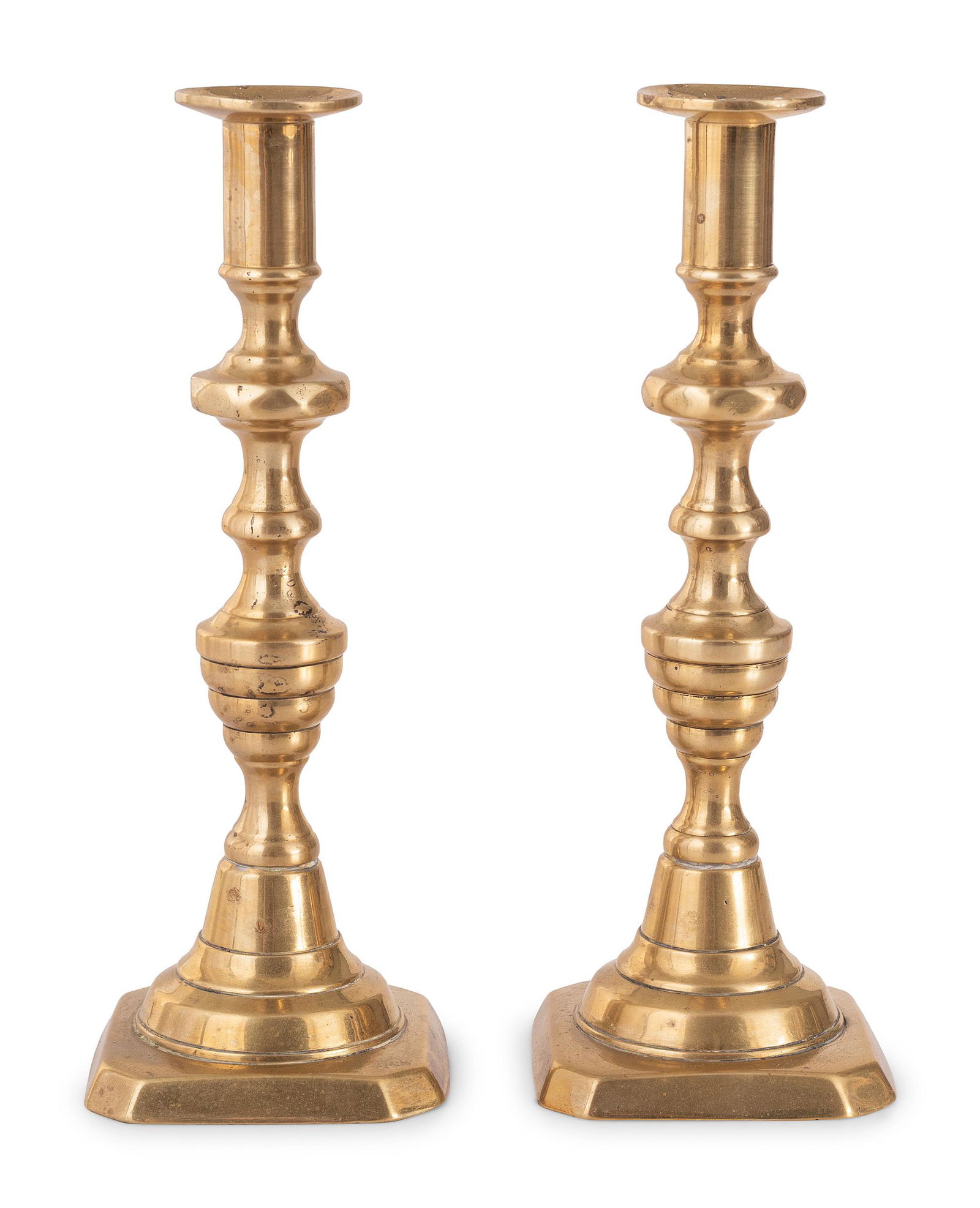 A Pair of Brass Candlesticks (1 of 3)