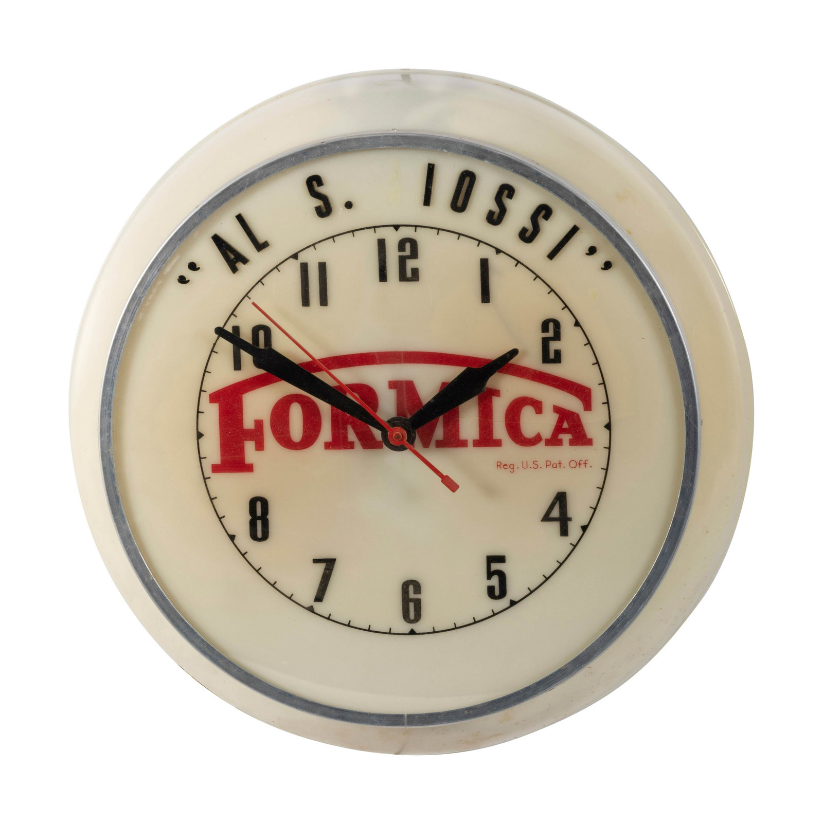 A Formica Dualite Advertising Clock (1 of 1)