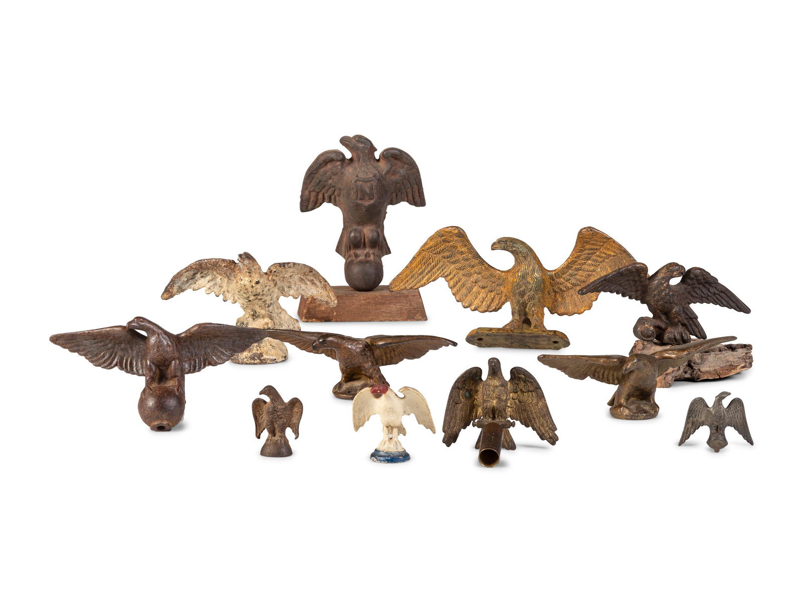 Eleven Cast Iron Eagle Mounts (1 of 3)