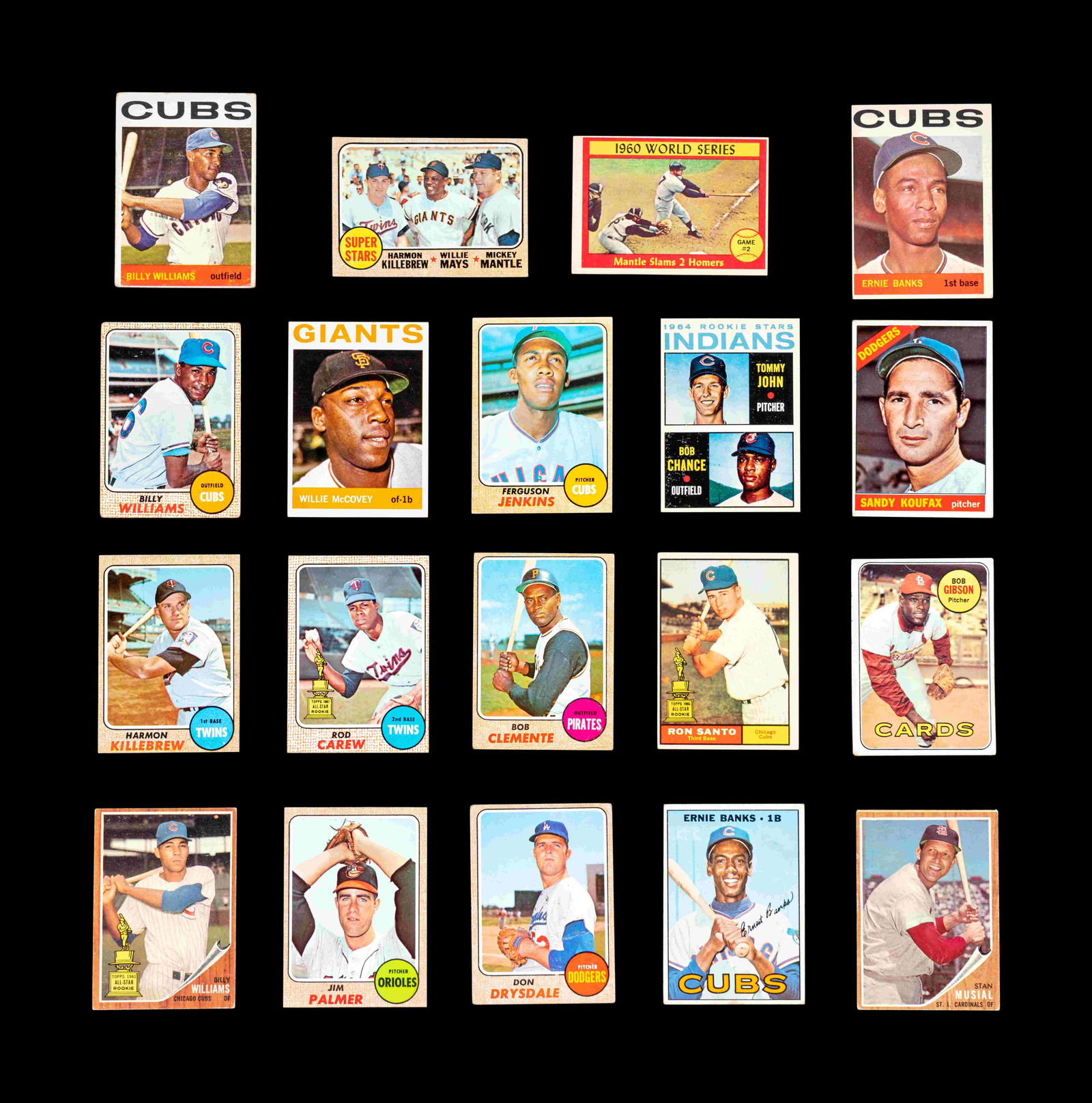 A Group of 19 1960s Topps Baseball Cards Including Hall (1 of 14)