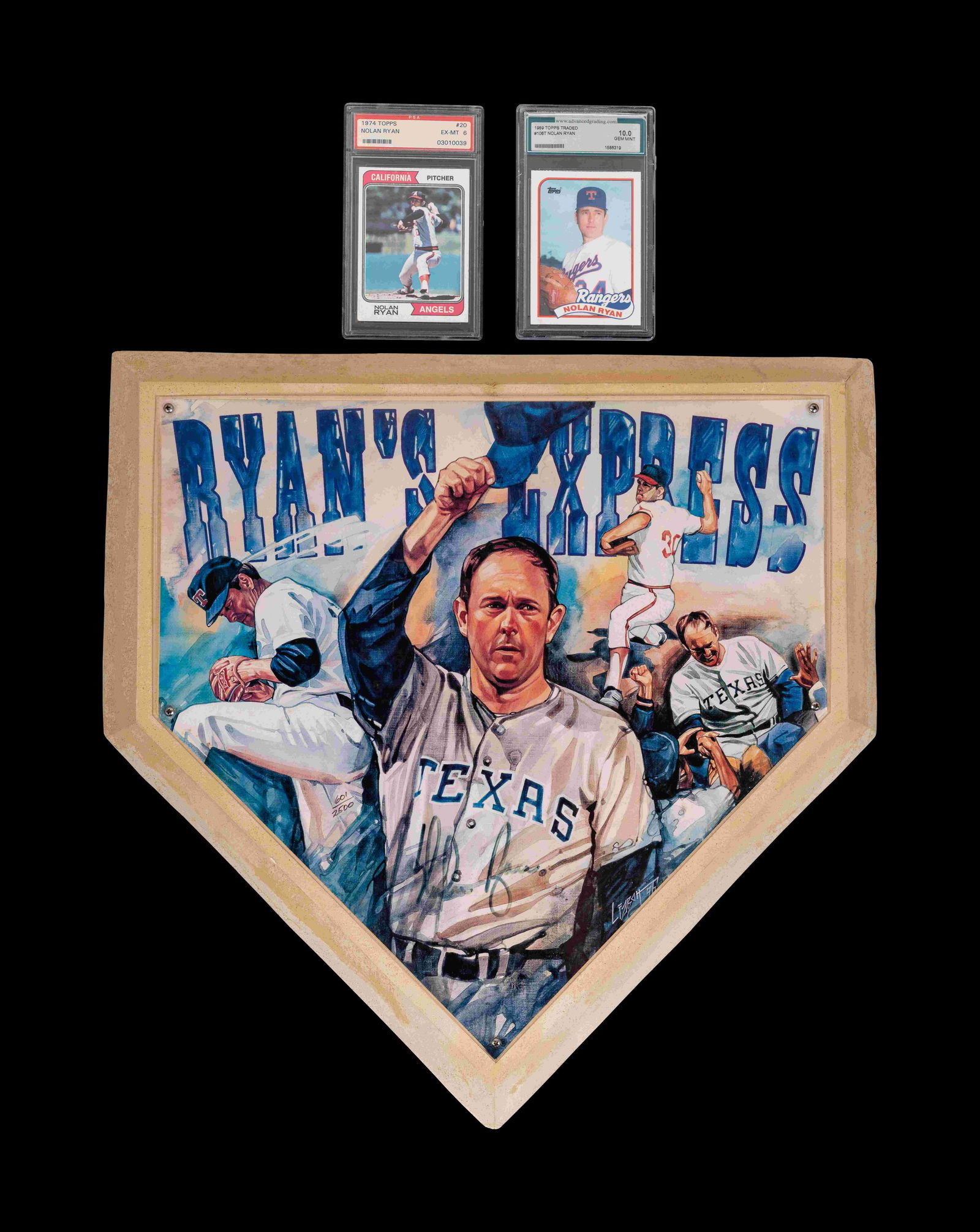 A Group of Nolan Ryan Items (Including Signed Autograph (1 of 5)