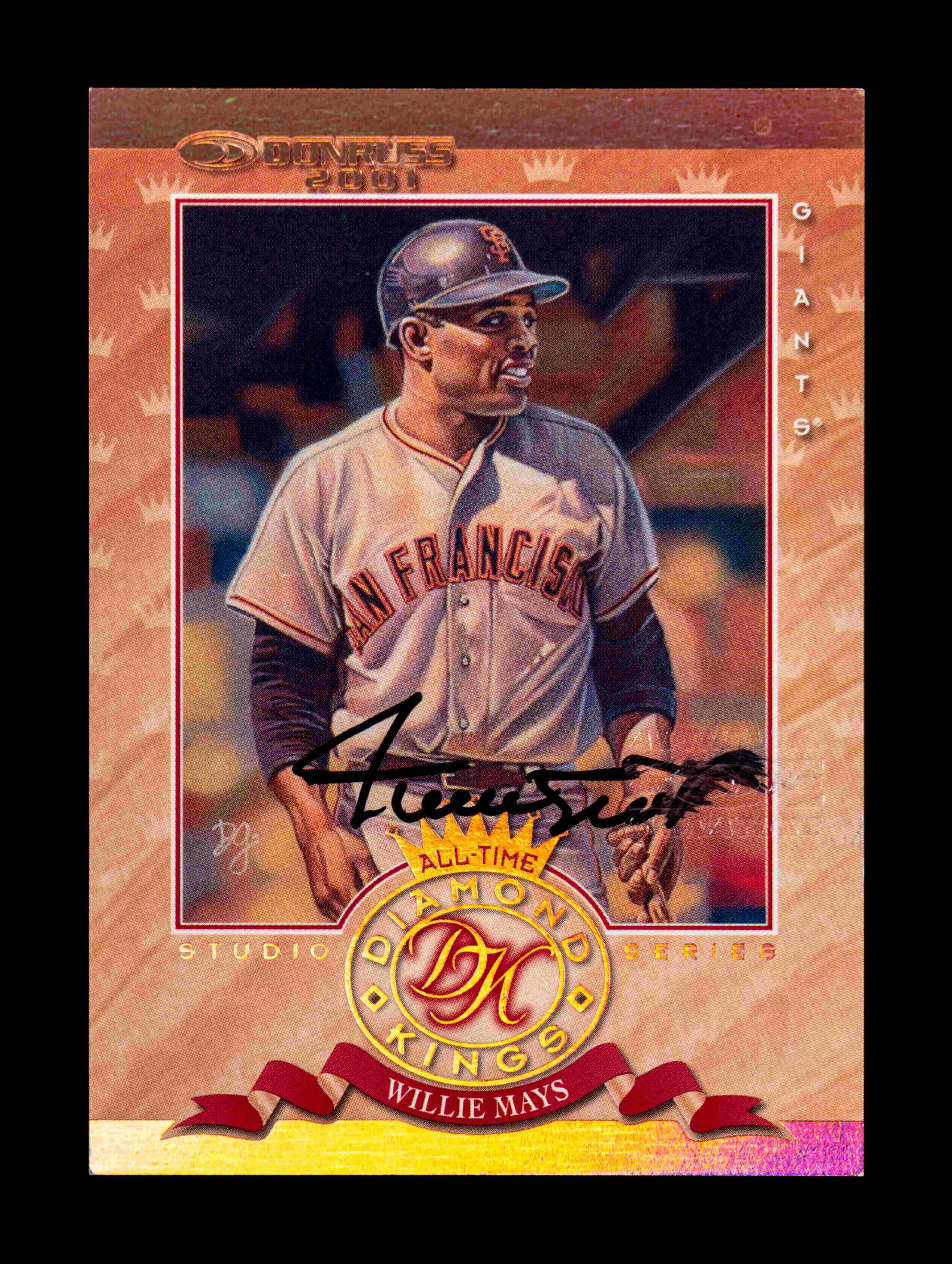 An Uncommon 2001 Donruss Diamond Kings Willie Mays (1 of 3)
