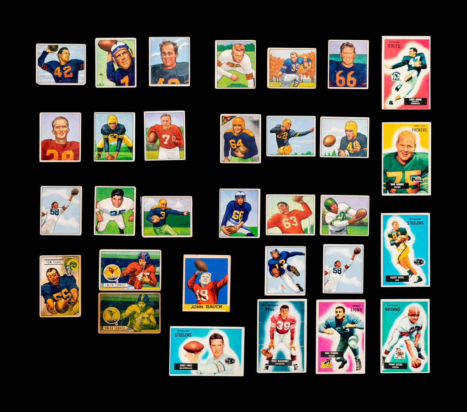 A Group of 31 Bowman and Leaf Post War Football Cards (1 of 7)