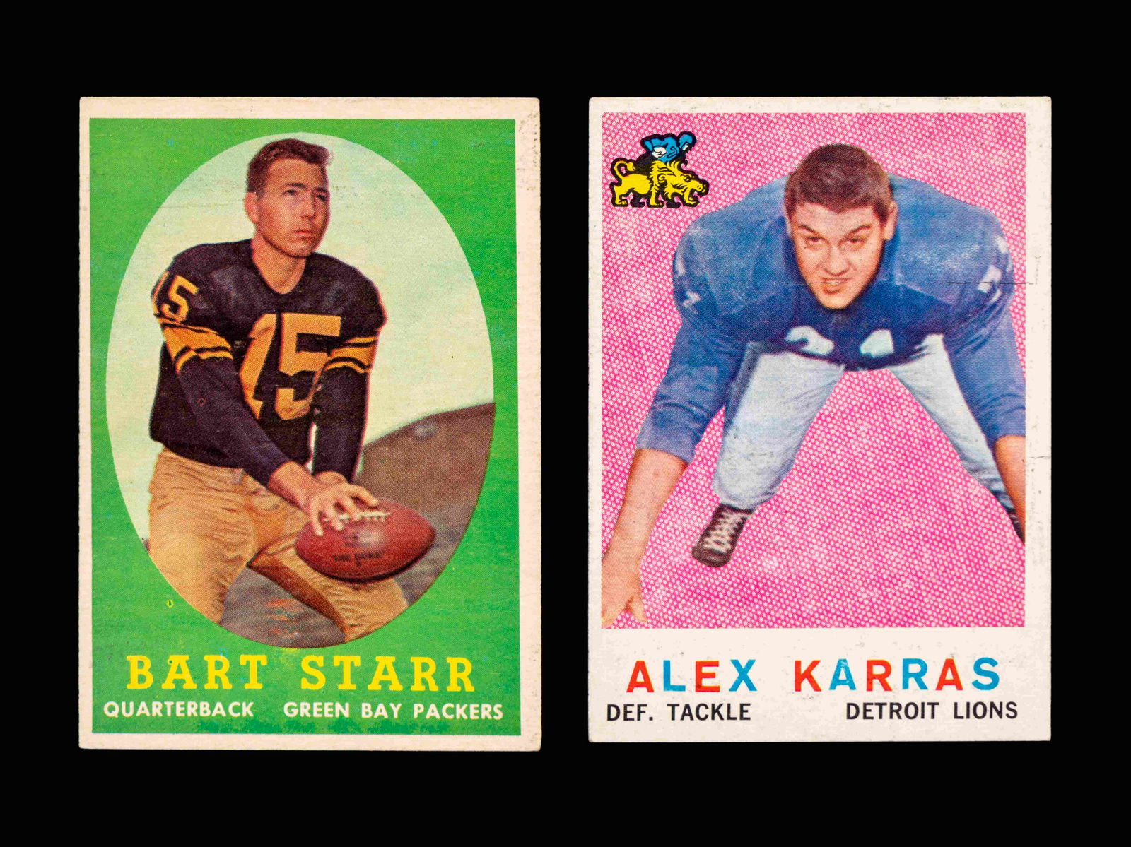 A Group of Topps 1950s Hall of Fame Football Cards (1 of 2)