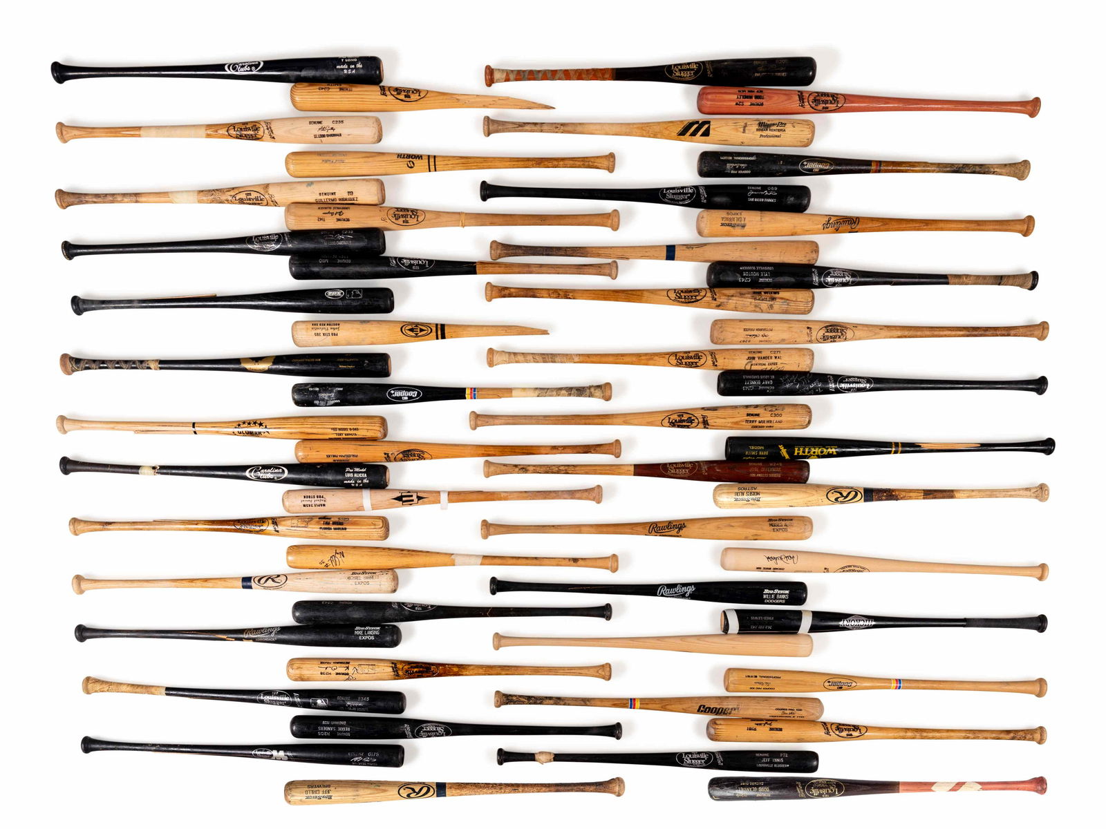 A Group of 53 Game Used Baseball Bats, (1 of 4)