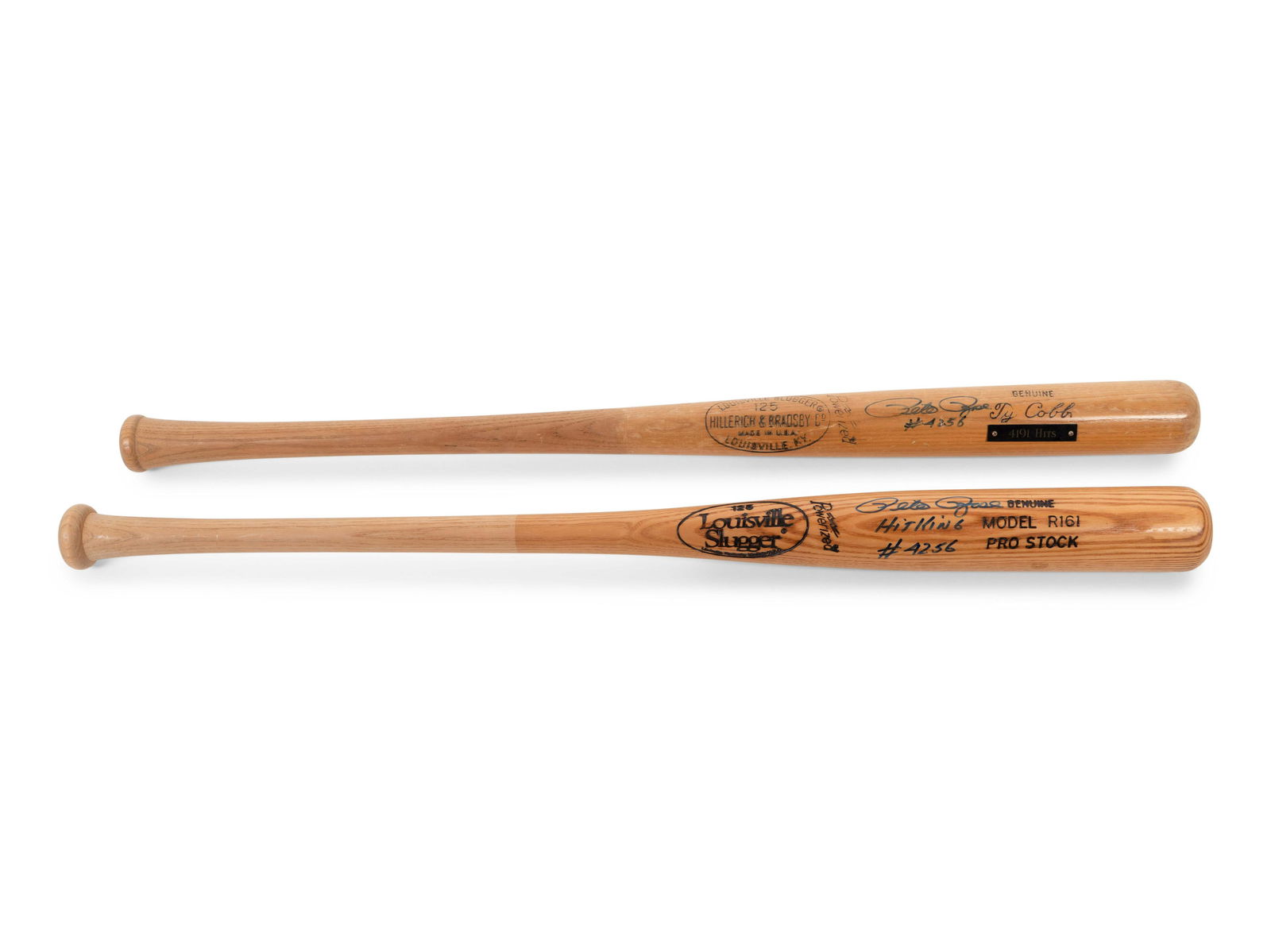 A Group of Pete Rose Signed Autograph Baseball Bats (1 of 4)
