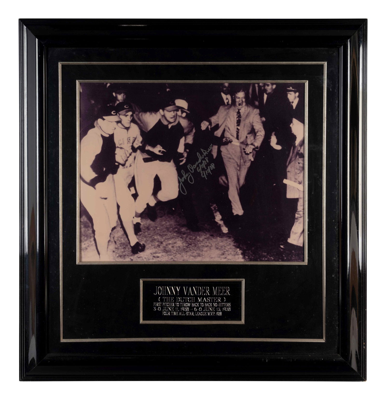 A Johnny Vander Meer Signed Autograph Back To Back No (1 of 3)