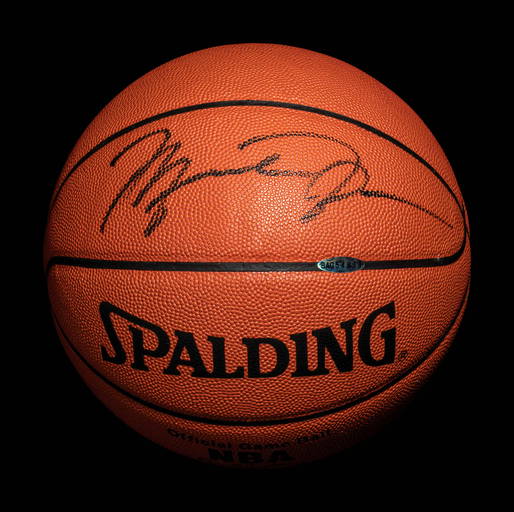 Michael Jordan Signed Spalding Official NBA Game Basketball UDA Upper Deck  COA