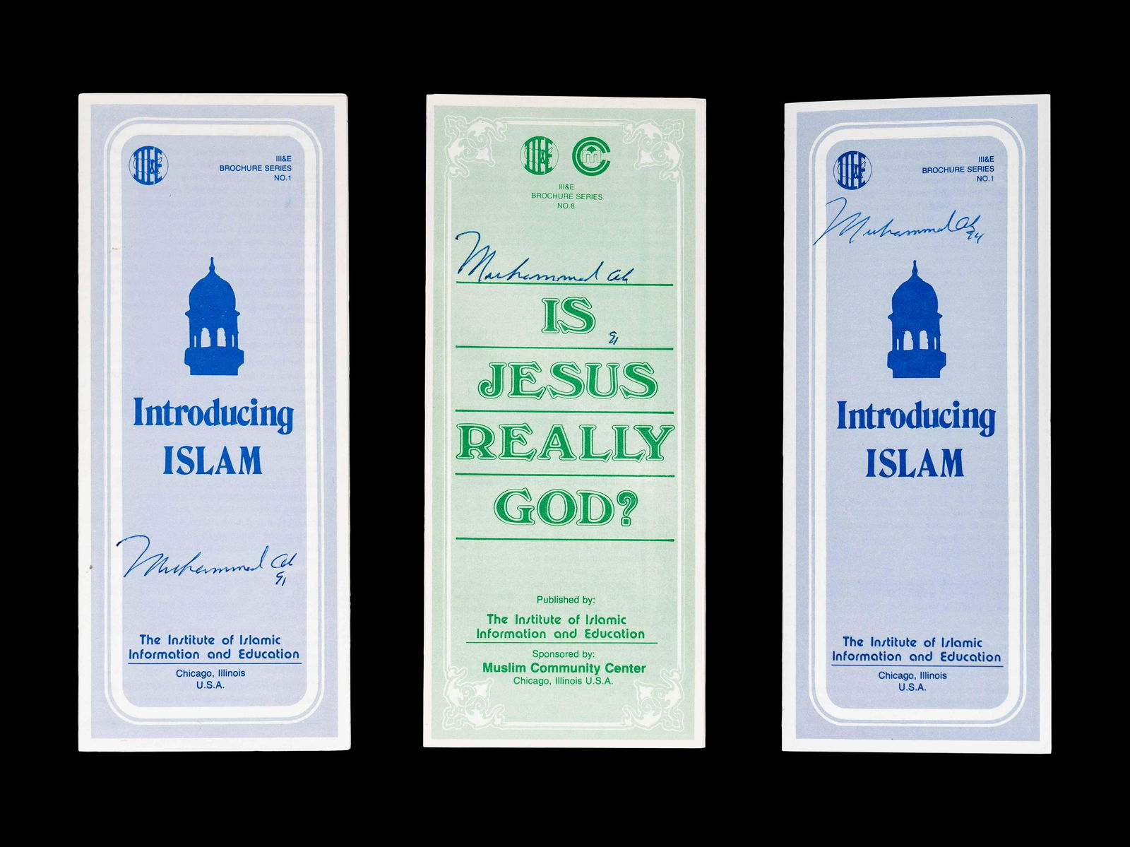 A Group of Three Muhammad Ali Signed Autograph Islamic (1 of 5)