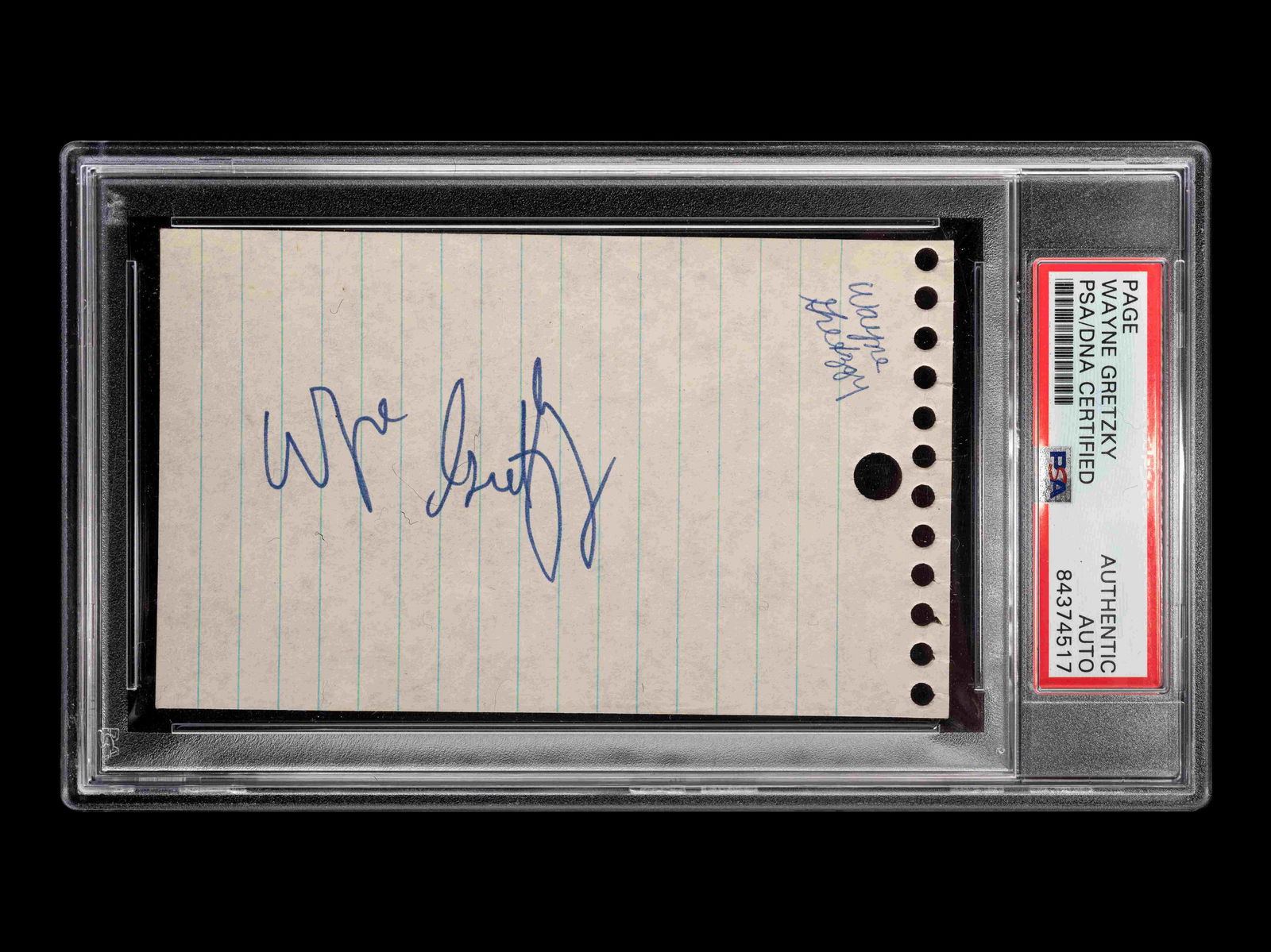 A Wayne Gretzky Rookie Era Signed Autograph (PSA (1 of 4)