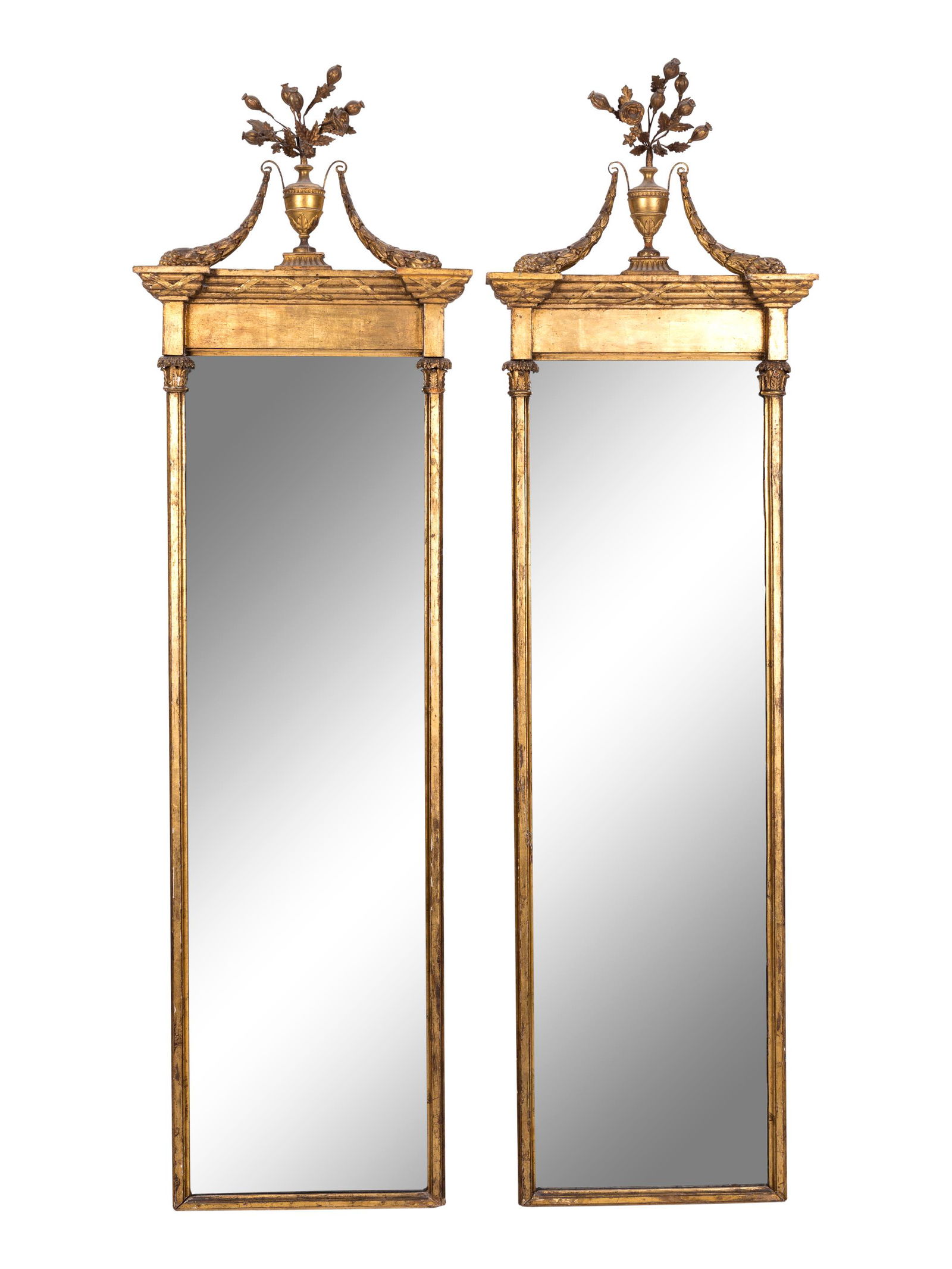 A Pair of Neoclassical Style Giltwood Pier Mirrors (1 of 2)