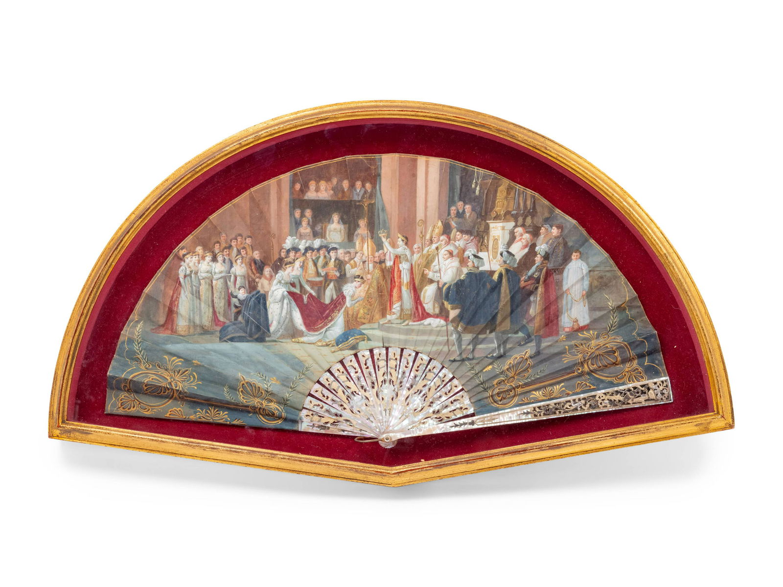 A French Painted Paper Fan after Jacques-Louis David's (1 of 3)