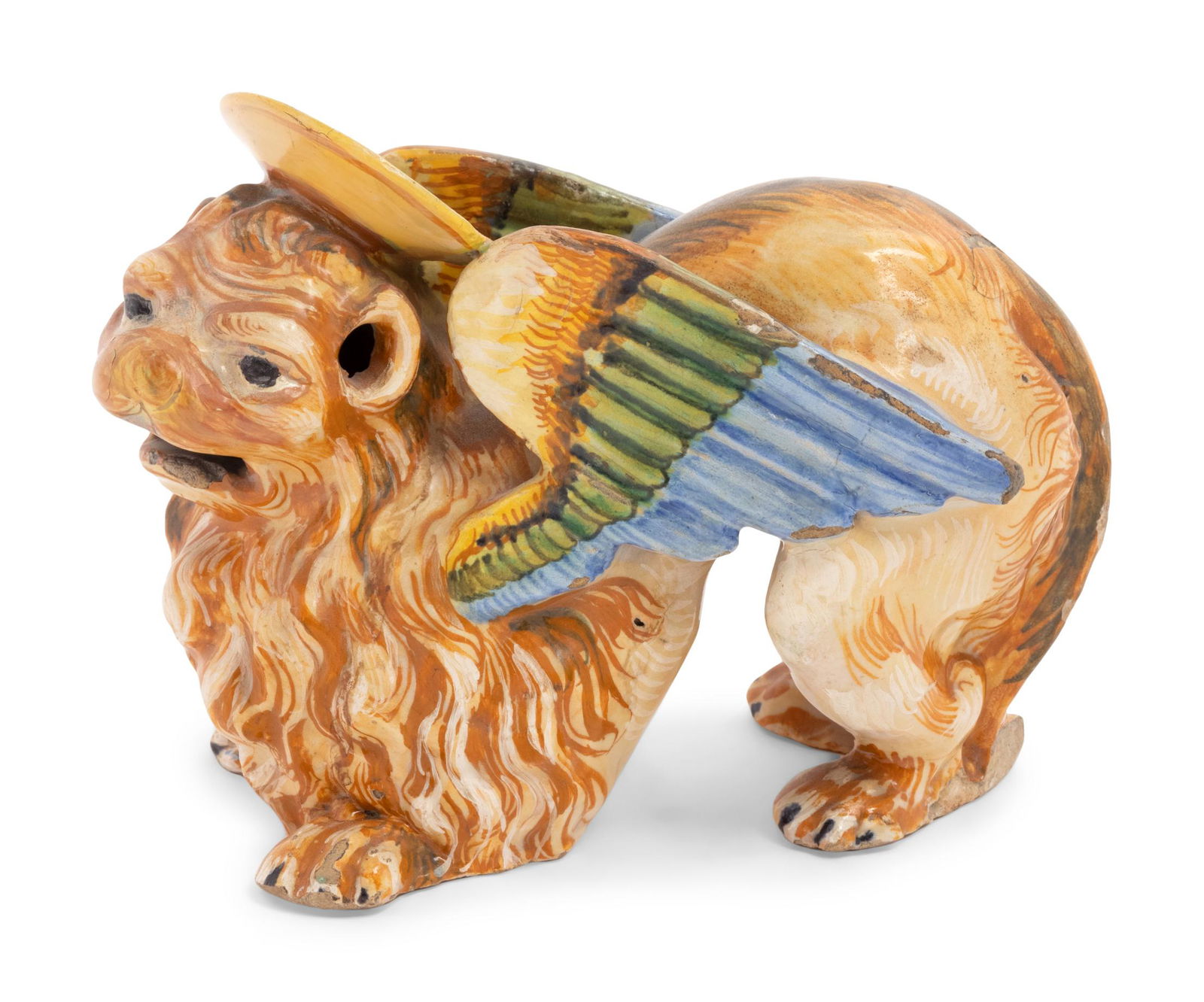 An Italian Faience Figure of a Mythical Beast (1 of 4)