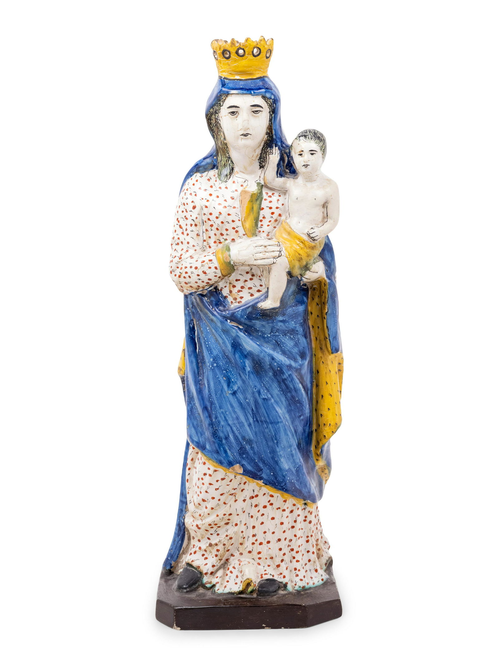An Italian Faience Figure of the Madonna and Child (1 of 4)