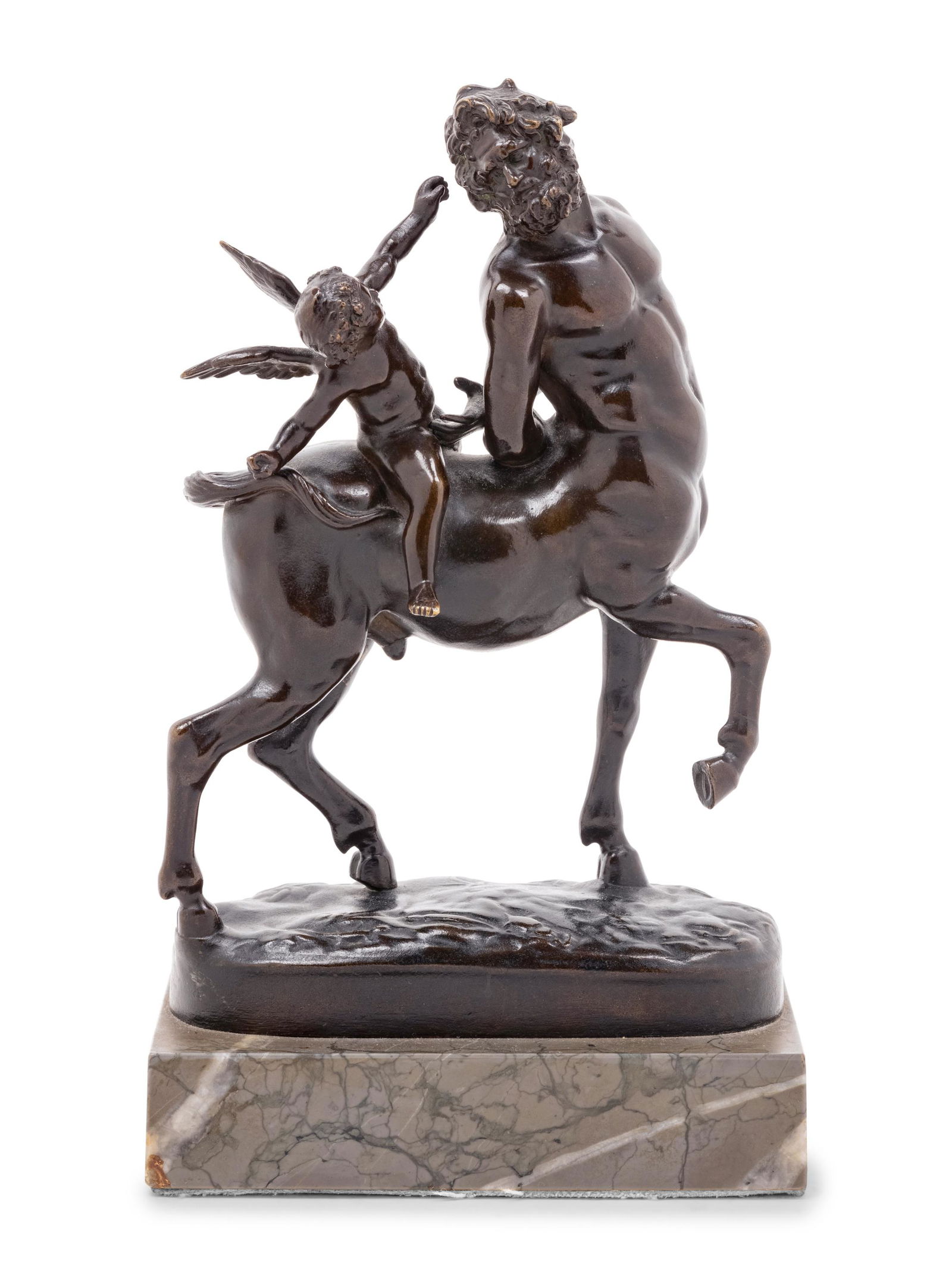 A Grand Tour Bronze Figural Group of a Centaur and Eros (1 of 4)