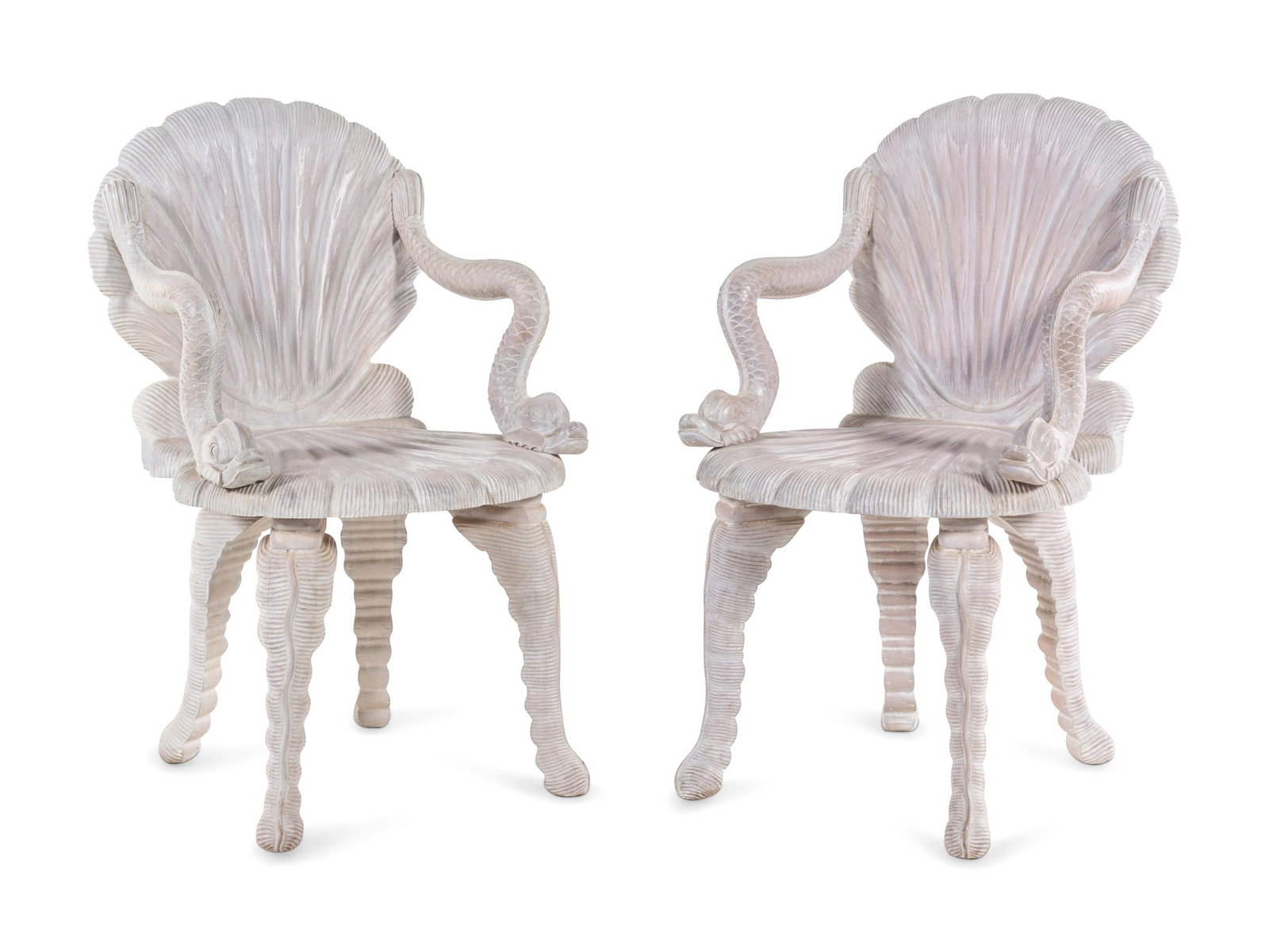 A Pair of Venetian Style Grotto Armchairs (1 of 3)