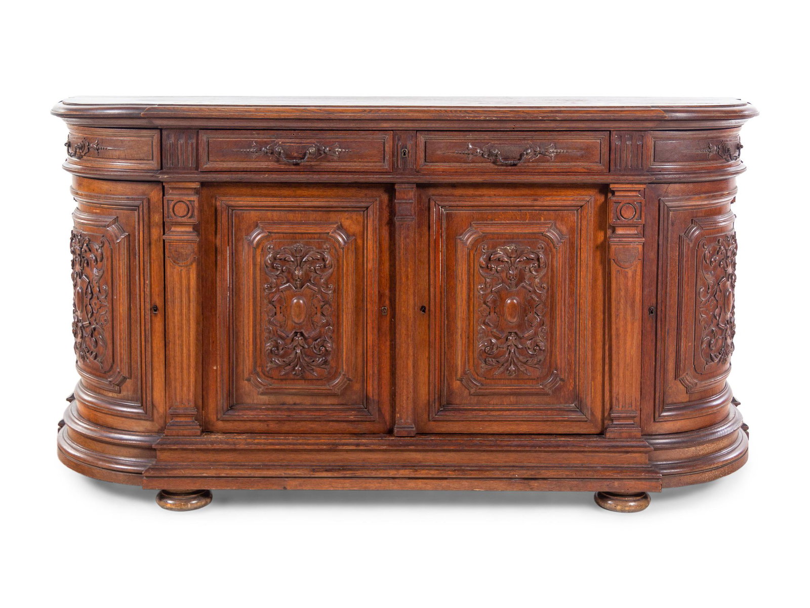 A Renaissance Revival Carved Oak Buffet (1 of 4)