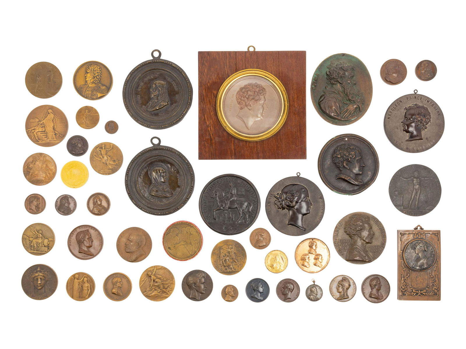 A Collection of Forty-Four Continental Bronze (1 of 2)