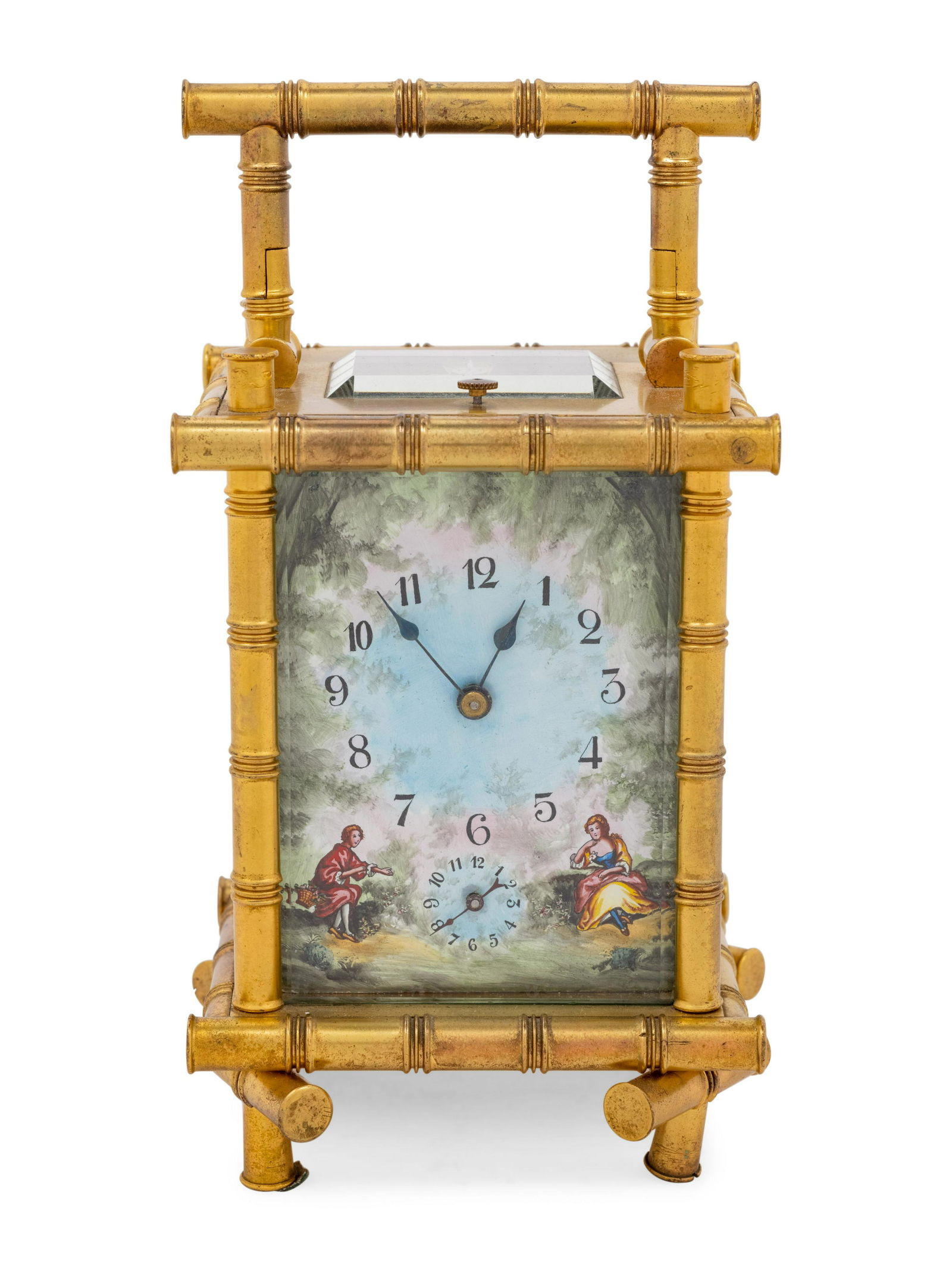 A Continental Gilt Metal and Enameled Carriage Clock (1 of 7)