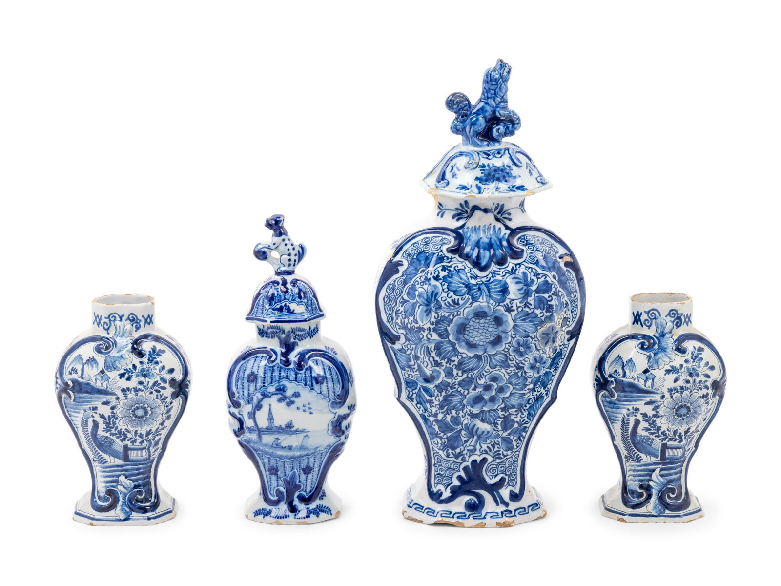 Four Delft Ceramic Vases (1 of 6)