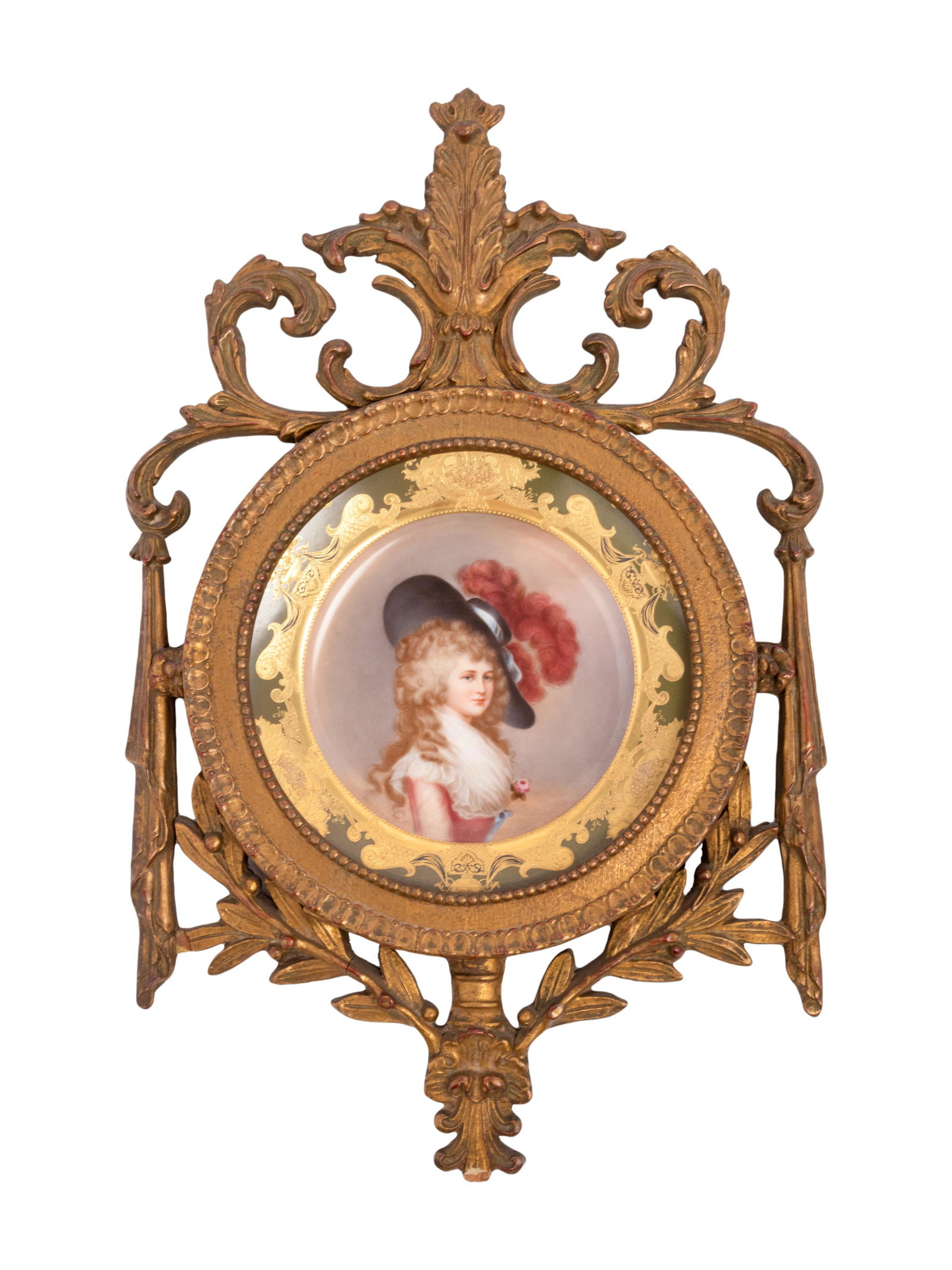 A German Porcelain Cabinet Plate in a Pierce Carved (1 of 3)