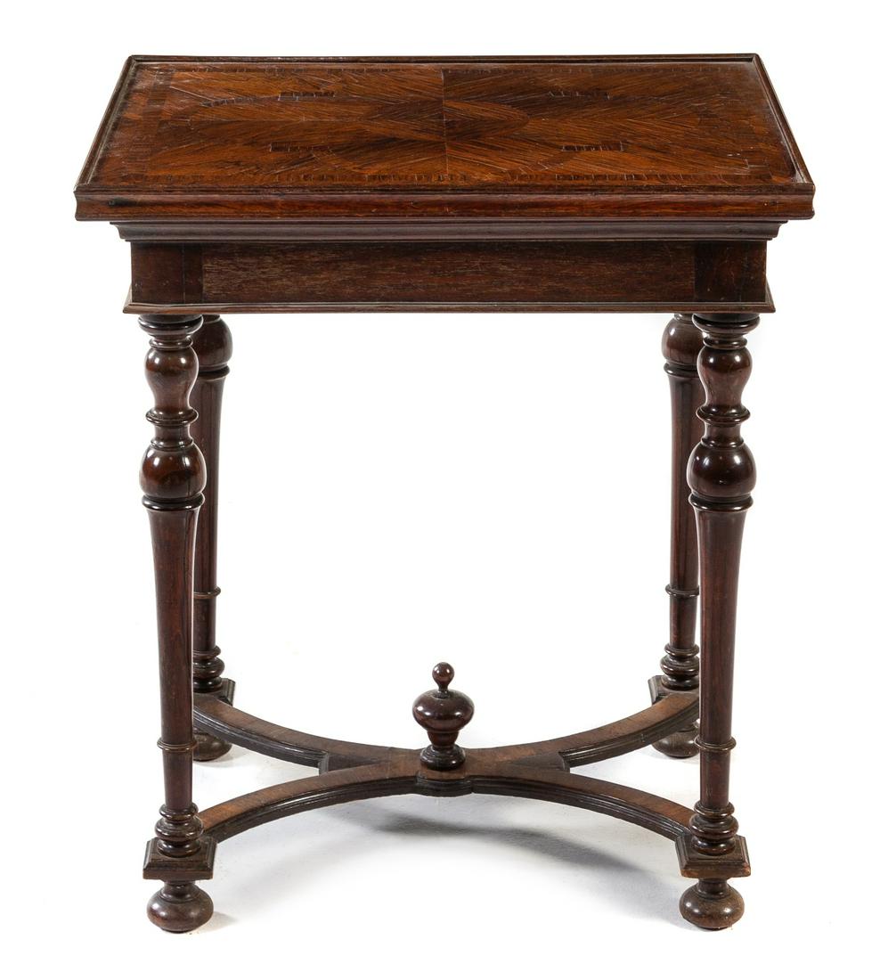 An English Mahogany Work and Game Table (1 of 1)