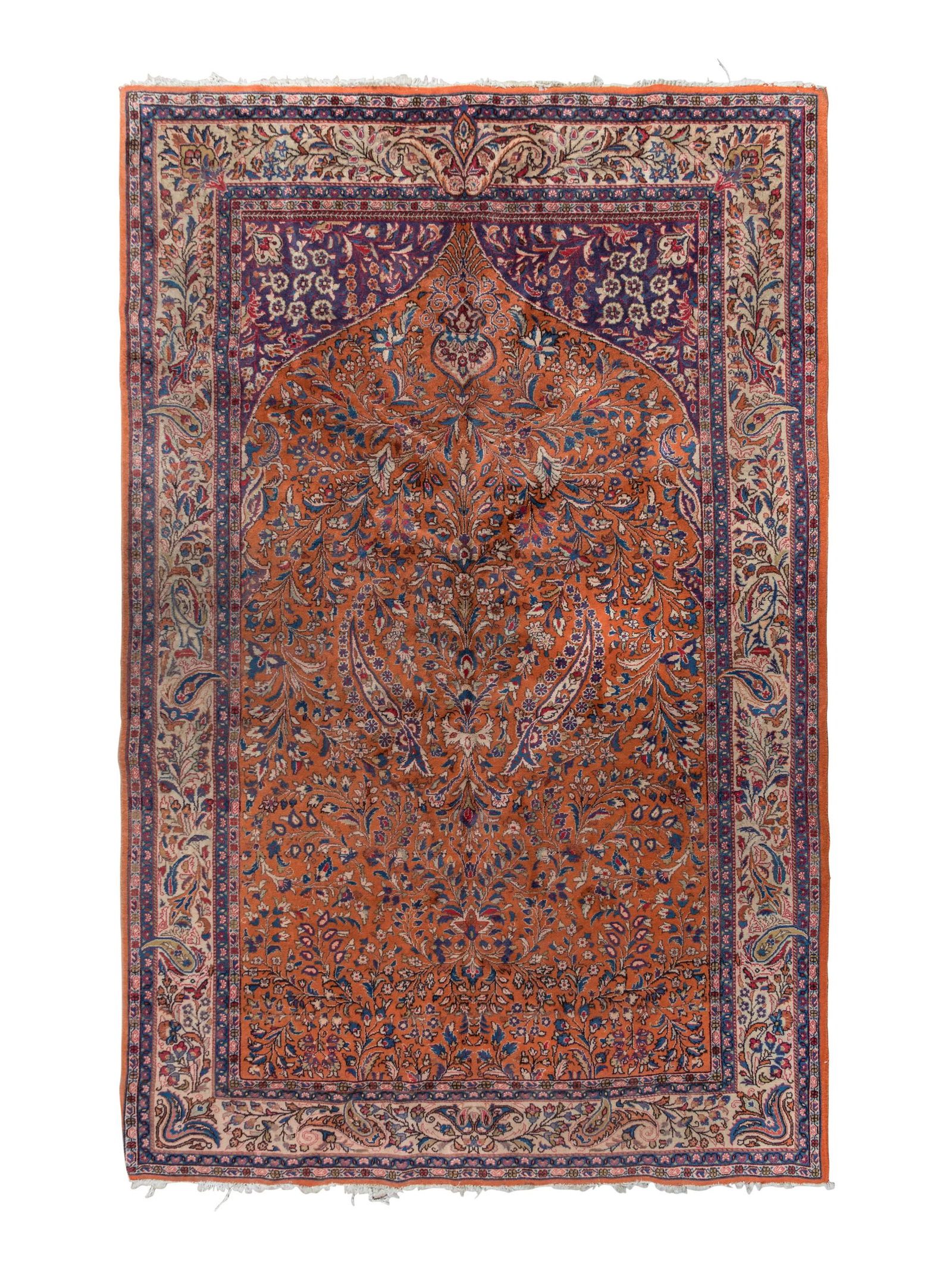A Tabriz Wool Prayer Rug (1 of 4)