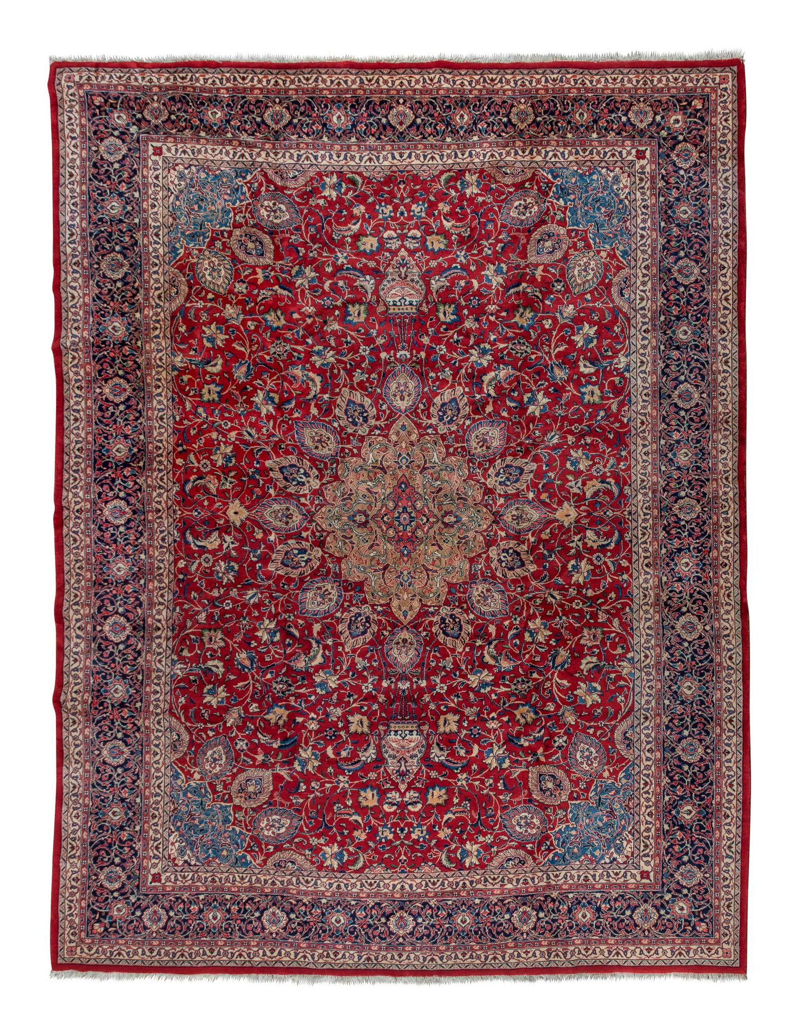 A Kashan Wool Rug (1 of 4)